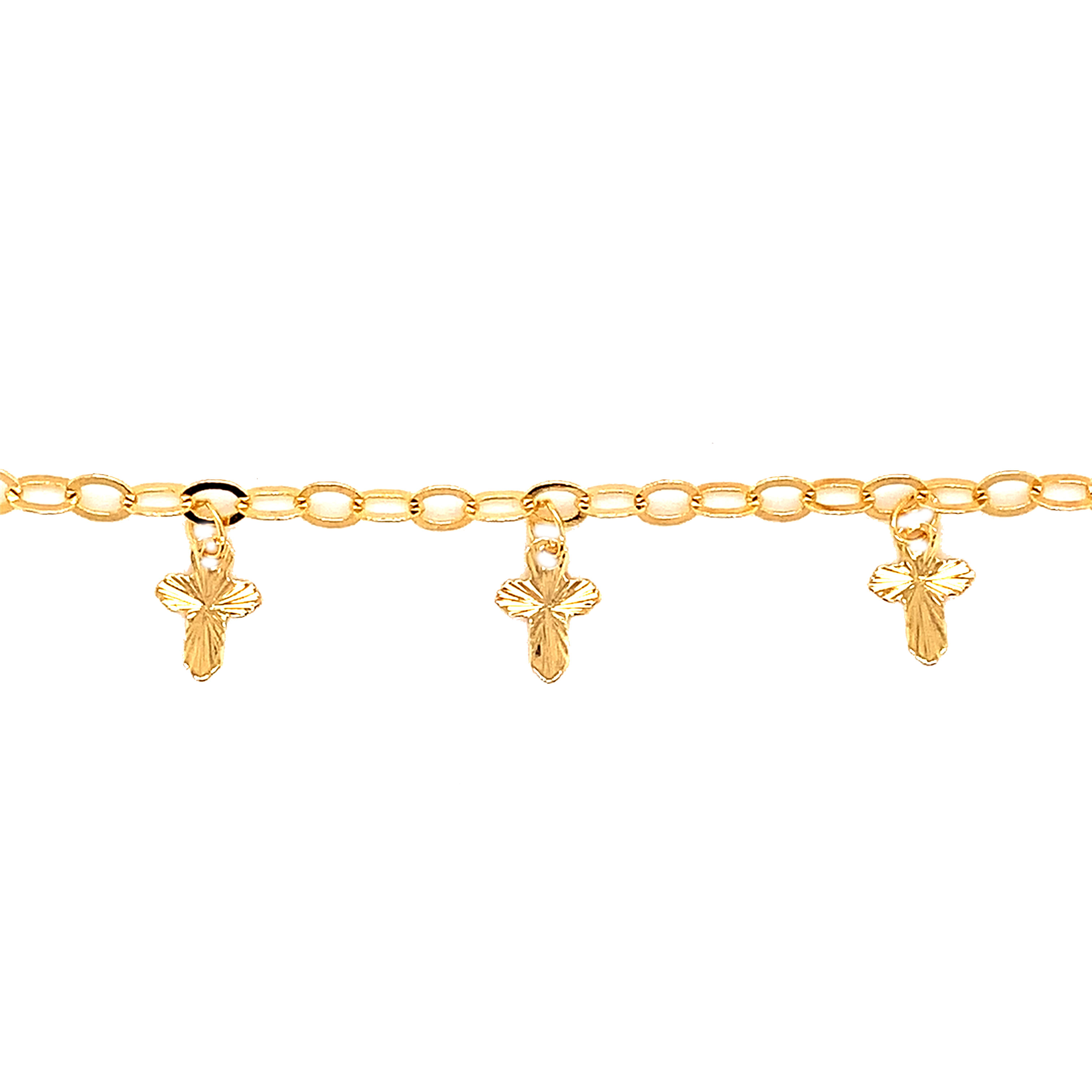 Cross Anklet - Gold Filled