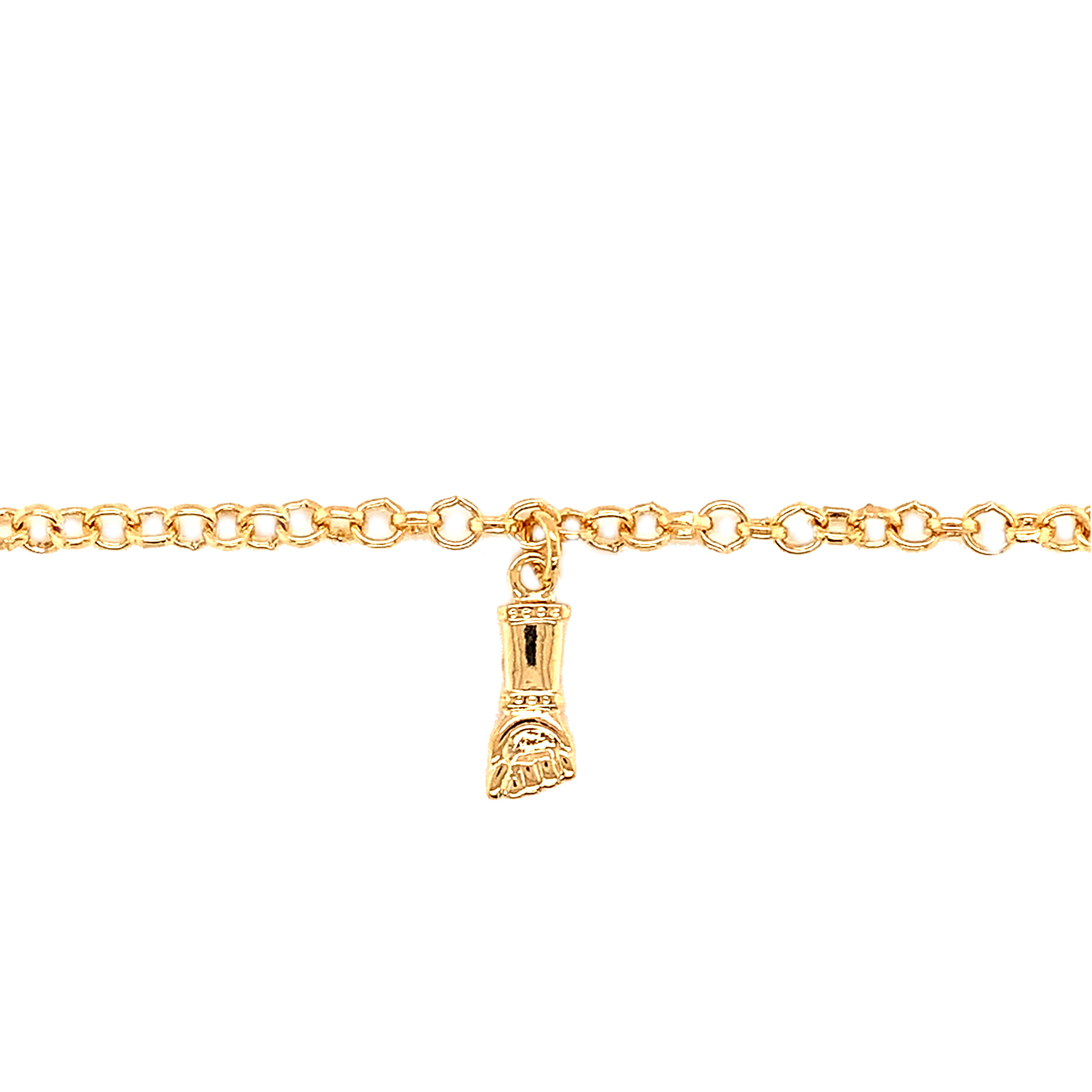 Figa Hand Anklet  - Gold Filled