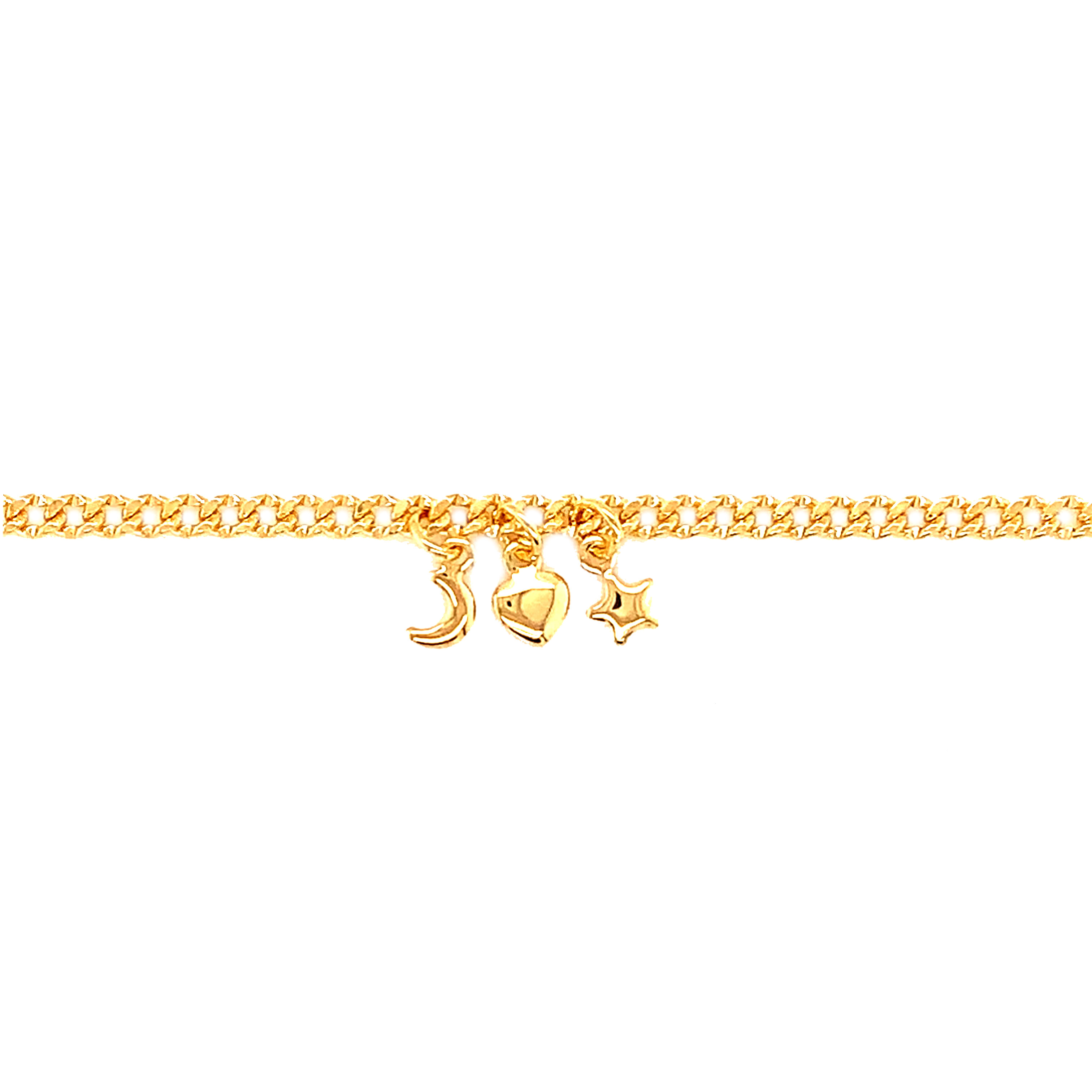 Multi Charm Anklet  - Gold Filled