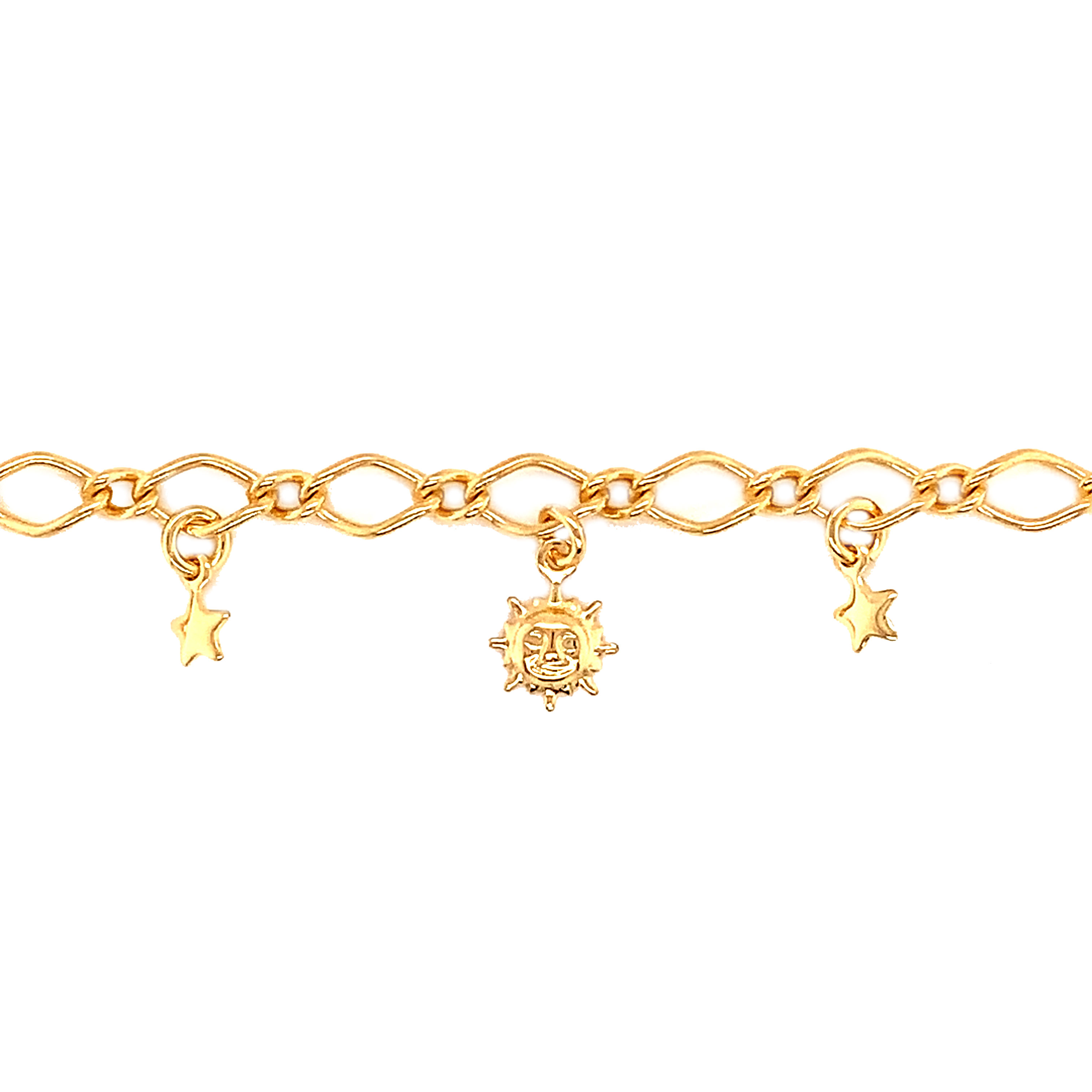 Multi Charm Anklet  - Gold Filled