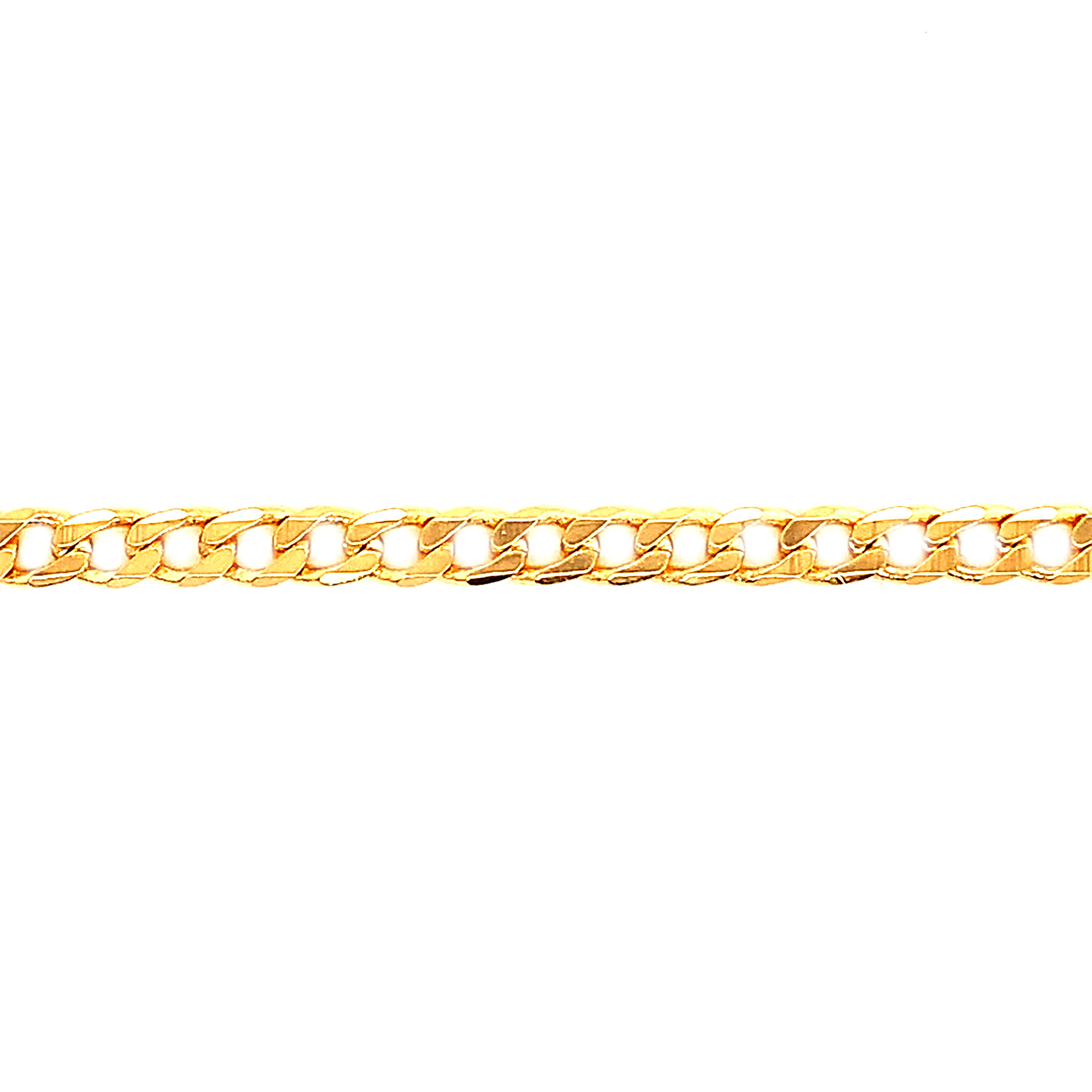 4mm Curb Link Anklet - Gold Filled