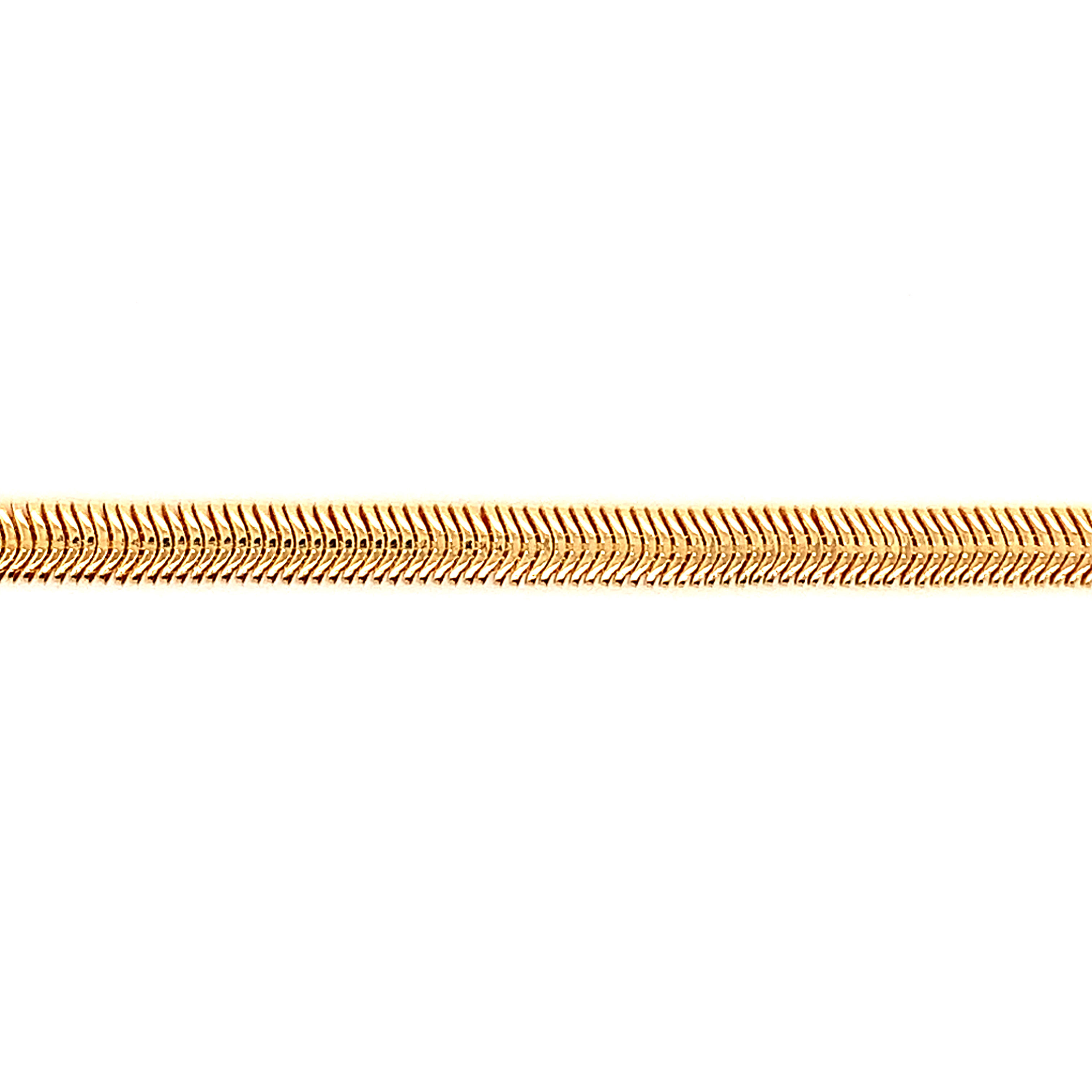 4mm Magic Herringbone Anklet - Gold Filled