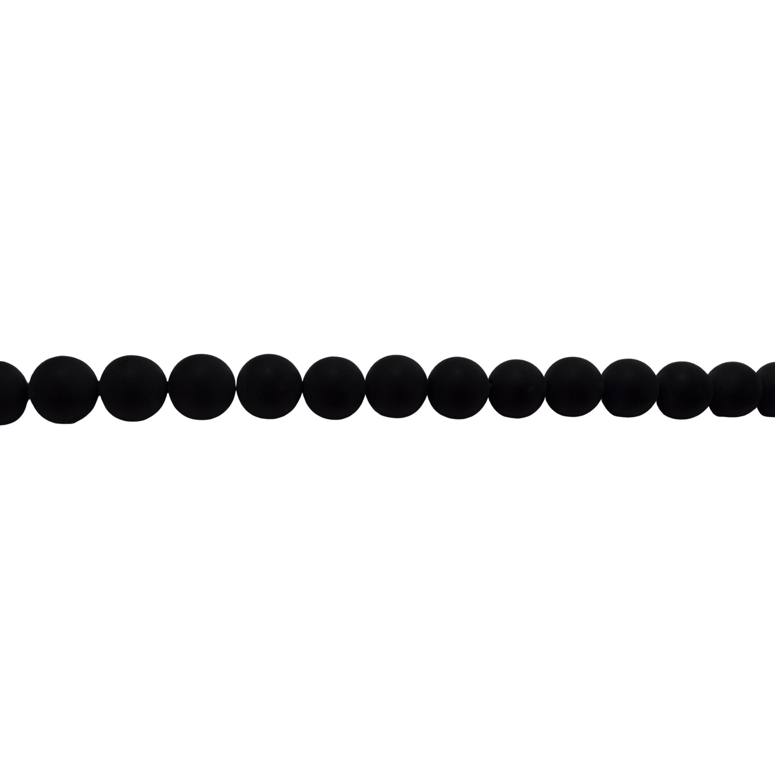 10mm Matte Black Onyx - Round