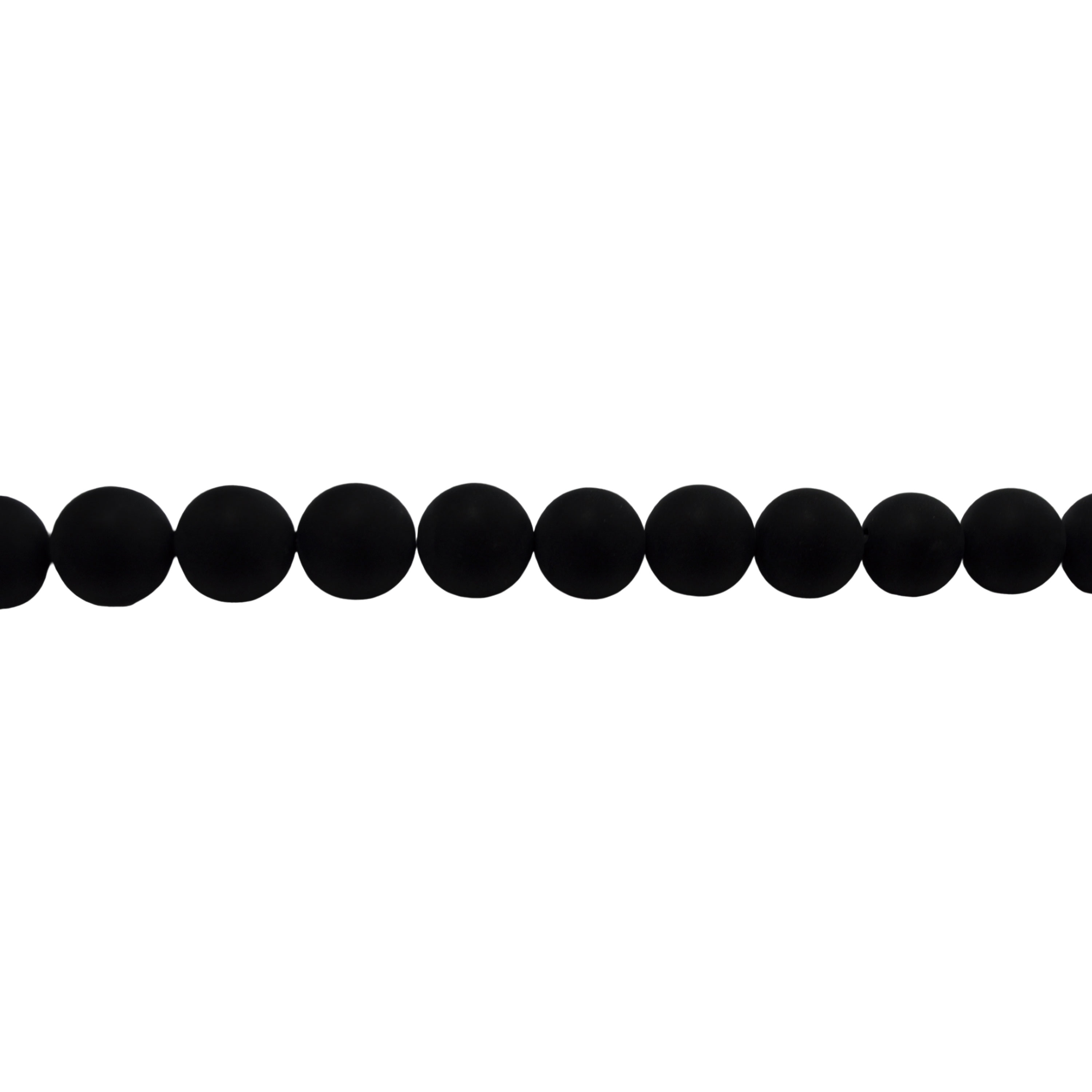 14mm Matte Black Onyx - Round