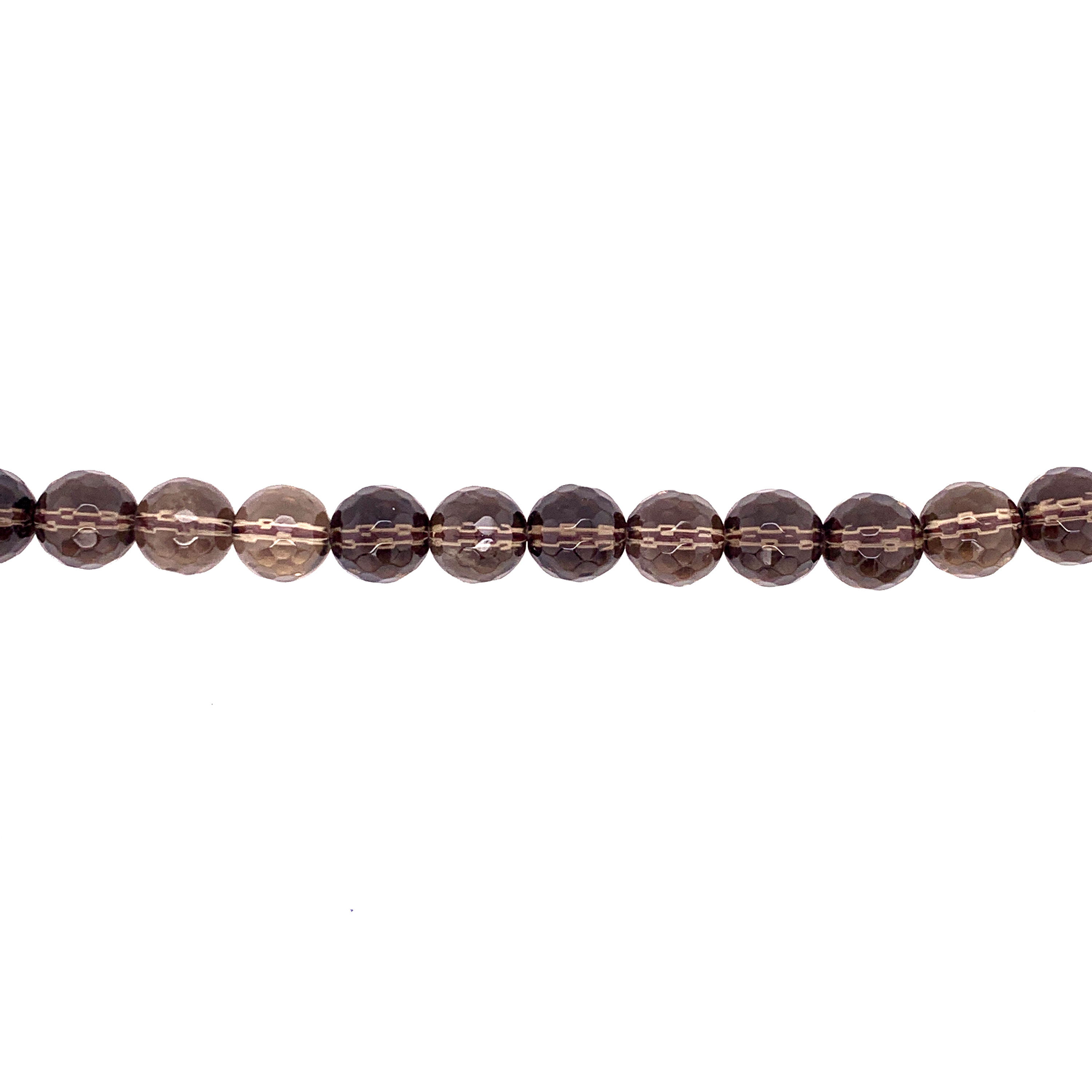 10mm Grade A Smoky Quartz - Faceted