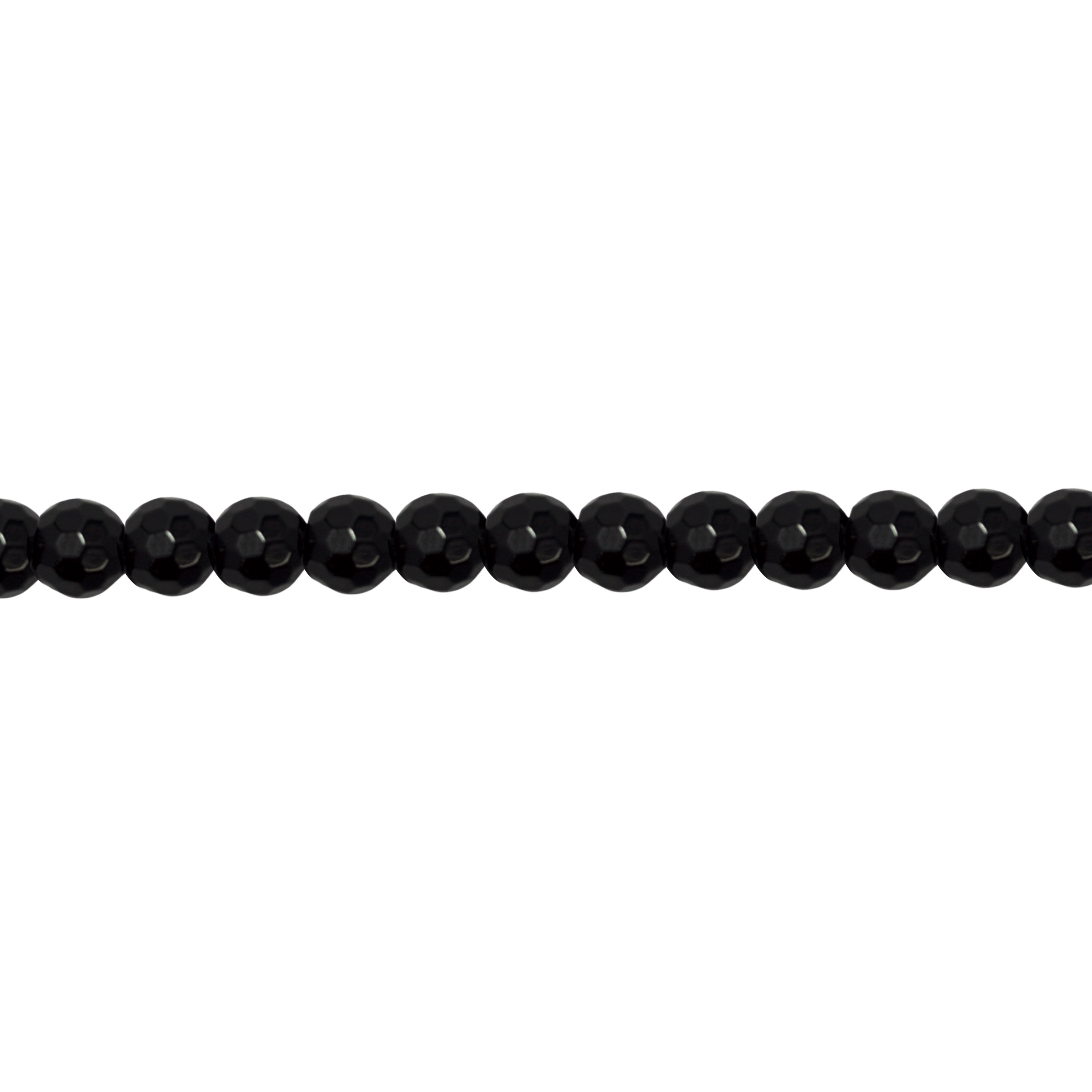 6mm Black Tourmaline - Faceted