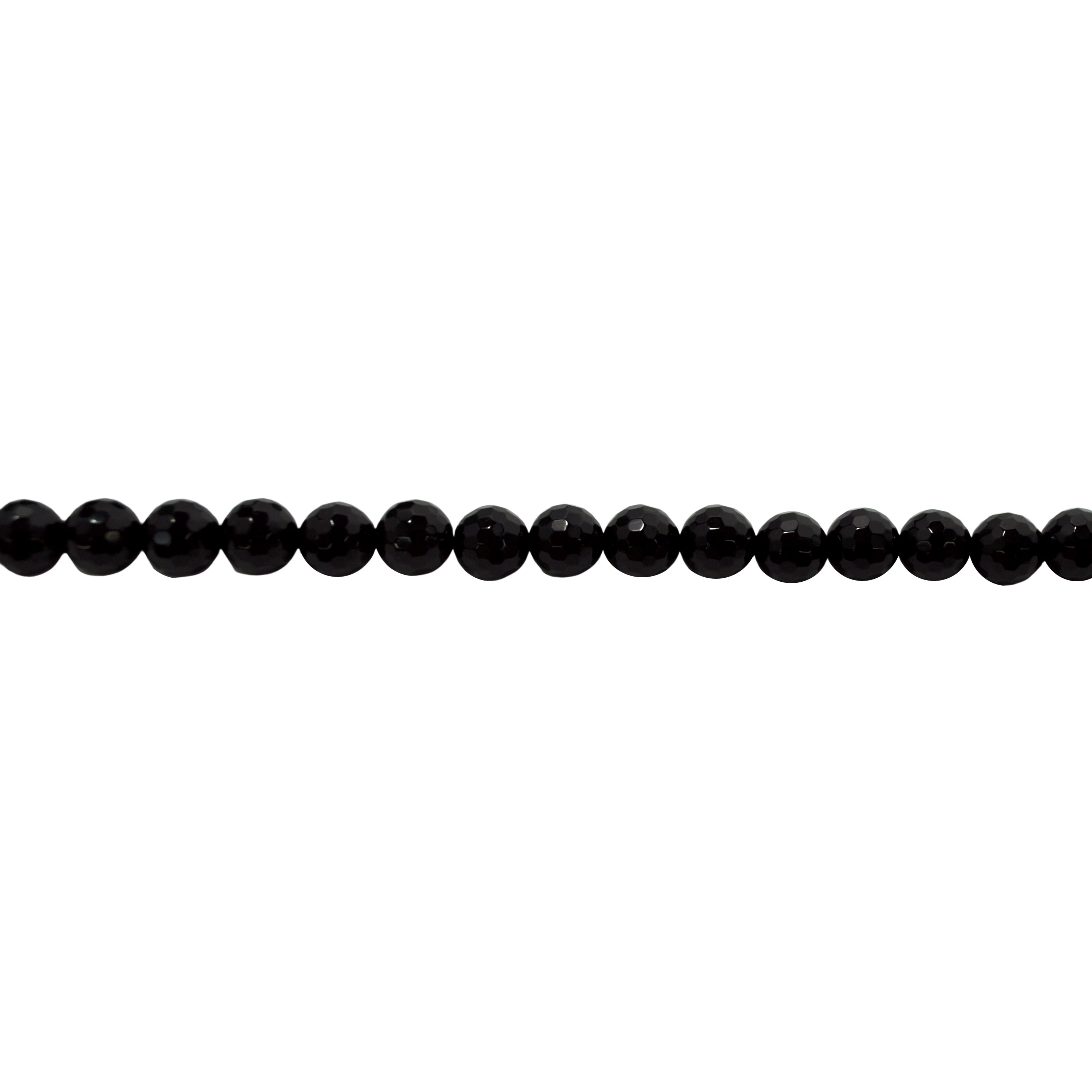 8mm Black Onyx - Faceted