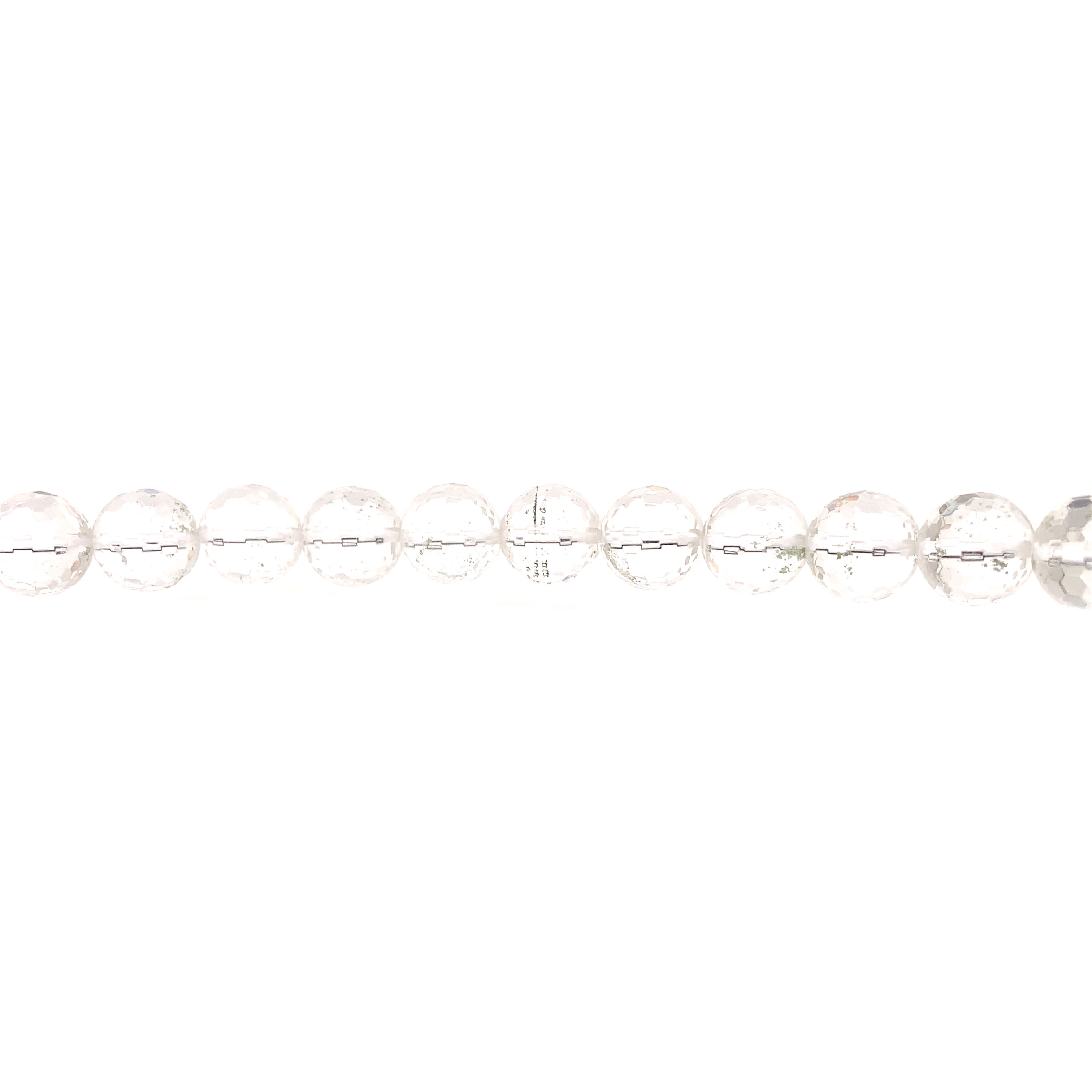 12mm Clear Quartz - Faceted