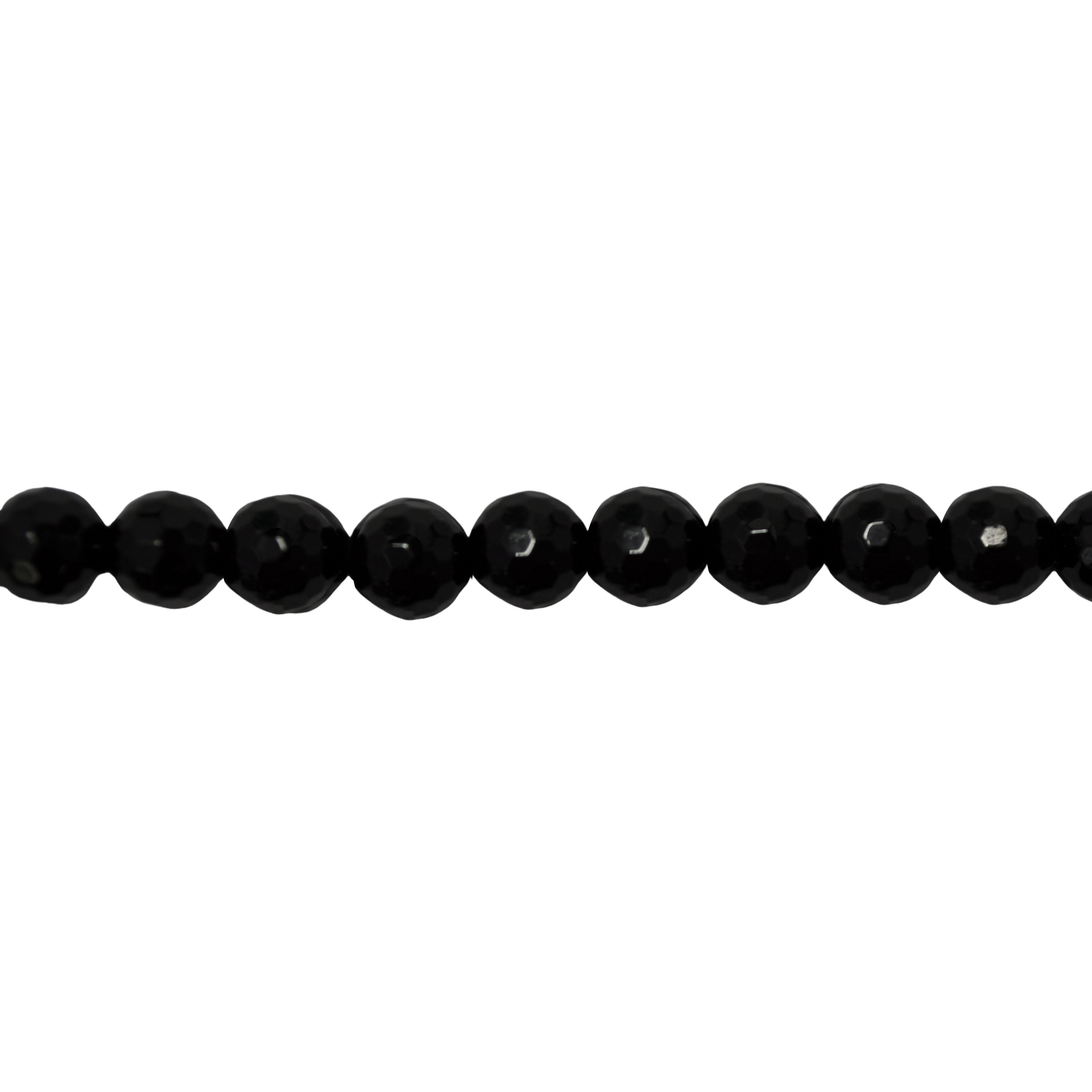 8mm Black Tourmaline - Faceted