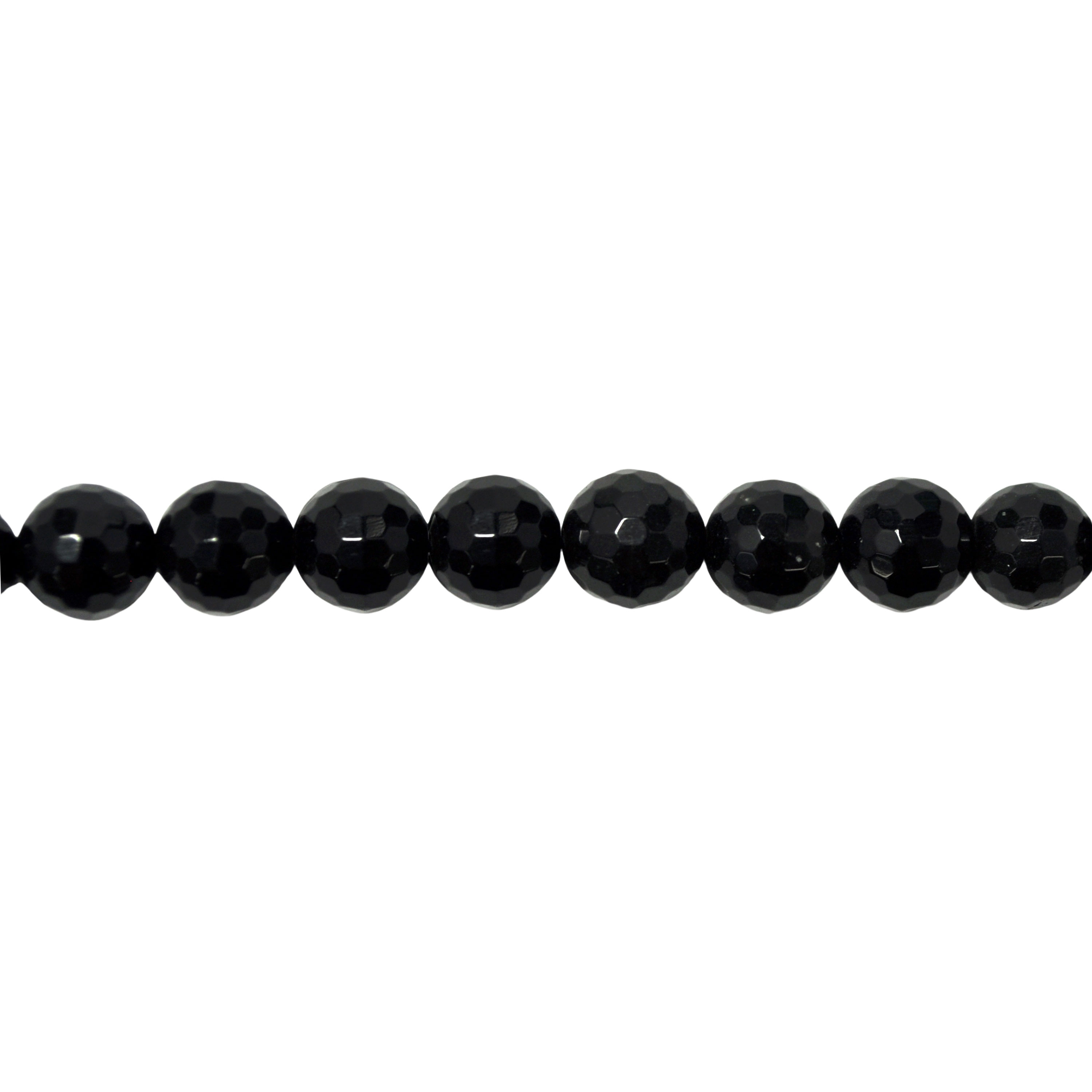 10mm Obsidian Beads - Faceted