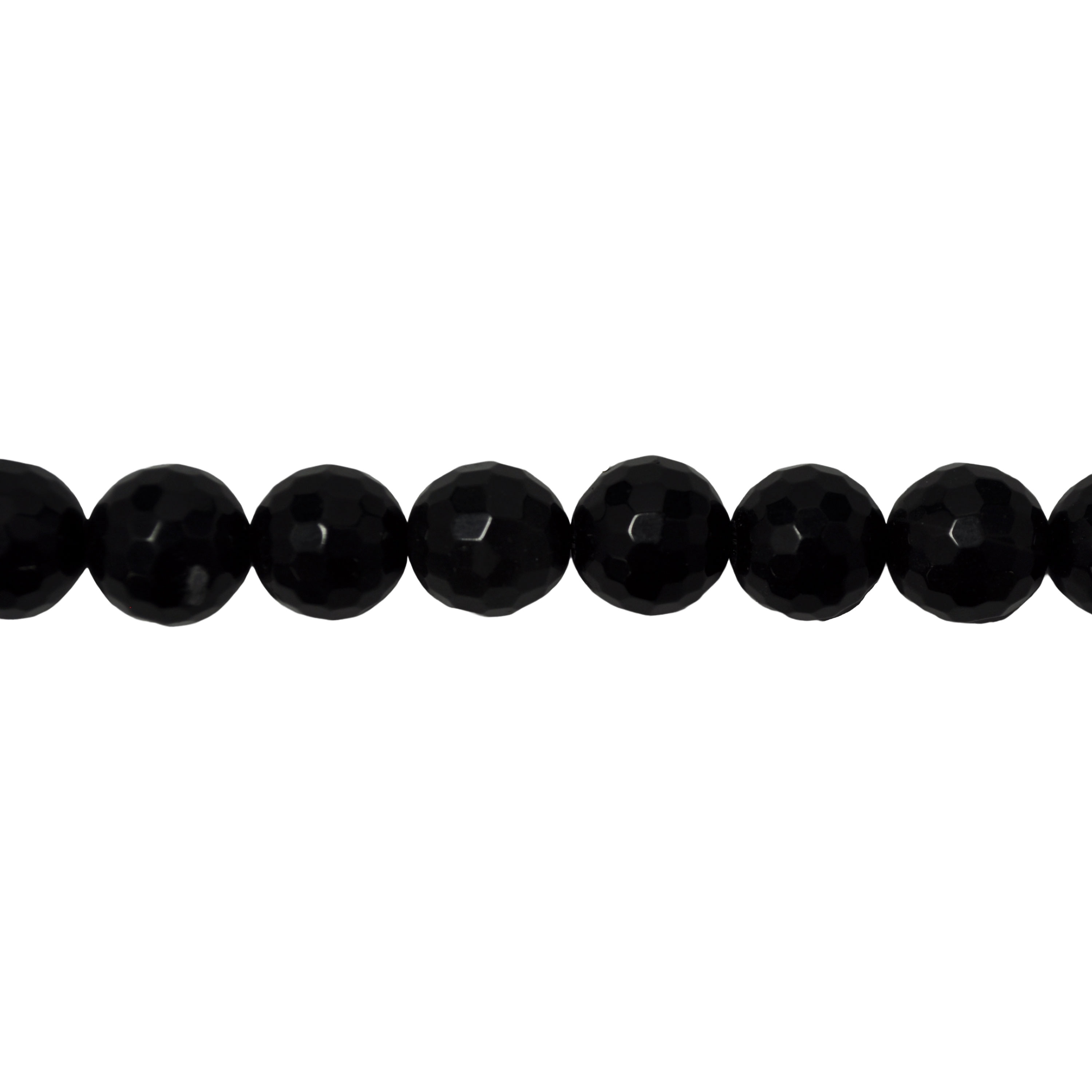 12mm Obsidian Beads - Faceted