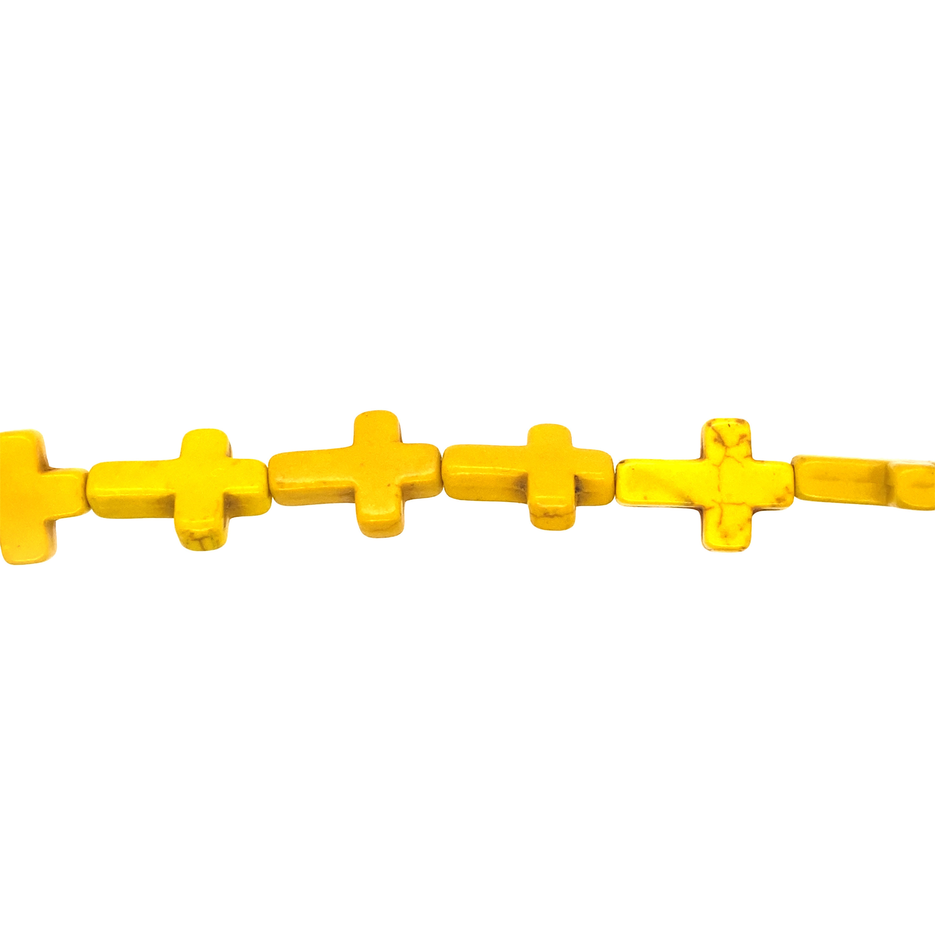 12x16mm Yellow Magnesite Cross