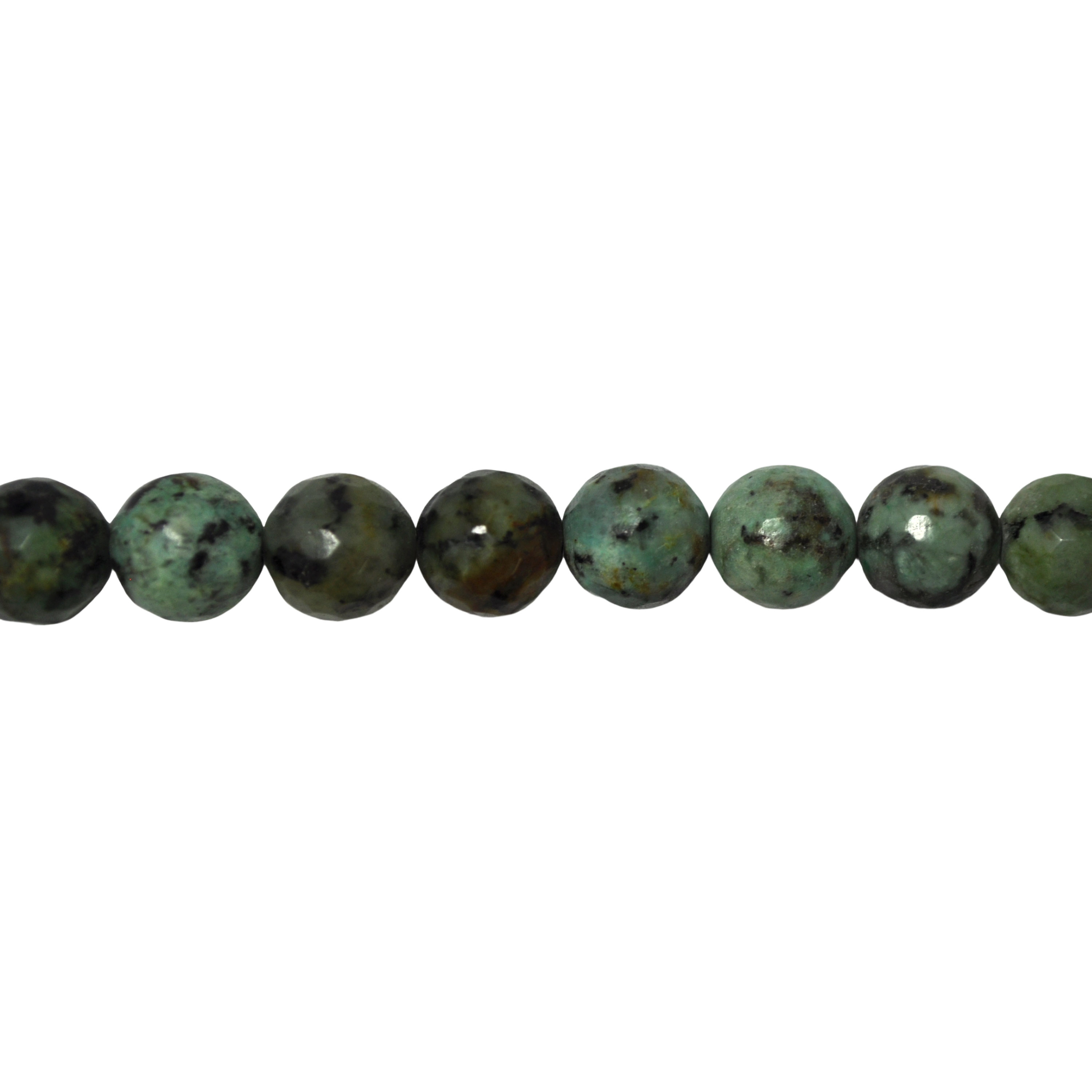 10mm Natural African Turquoise - Faceted