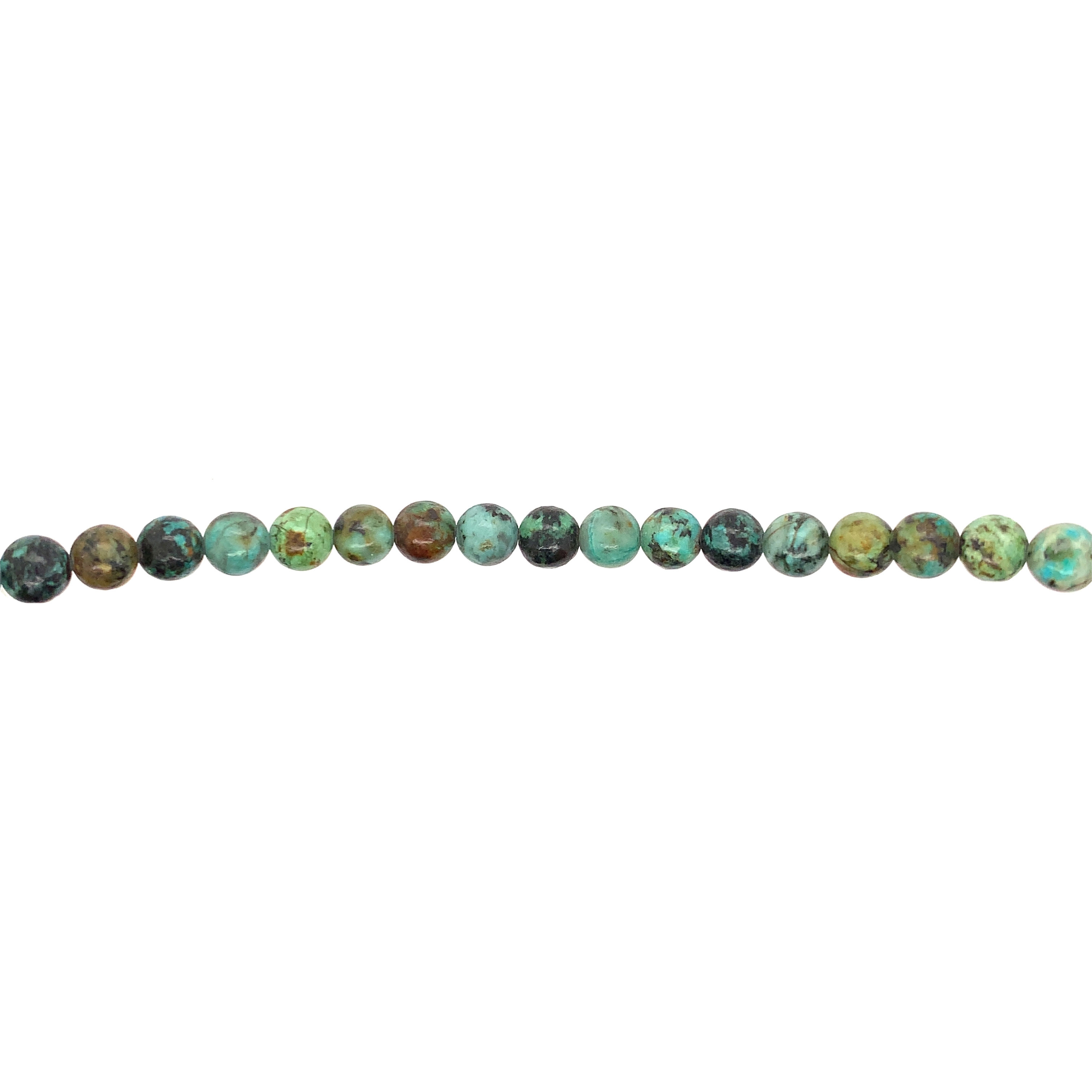 6mm Natural African Turquoise - Faceted