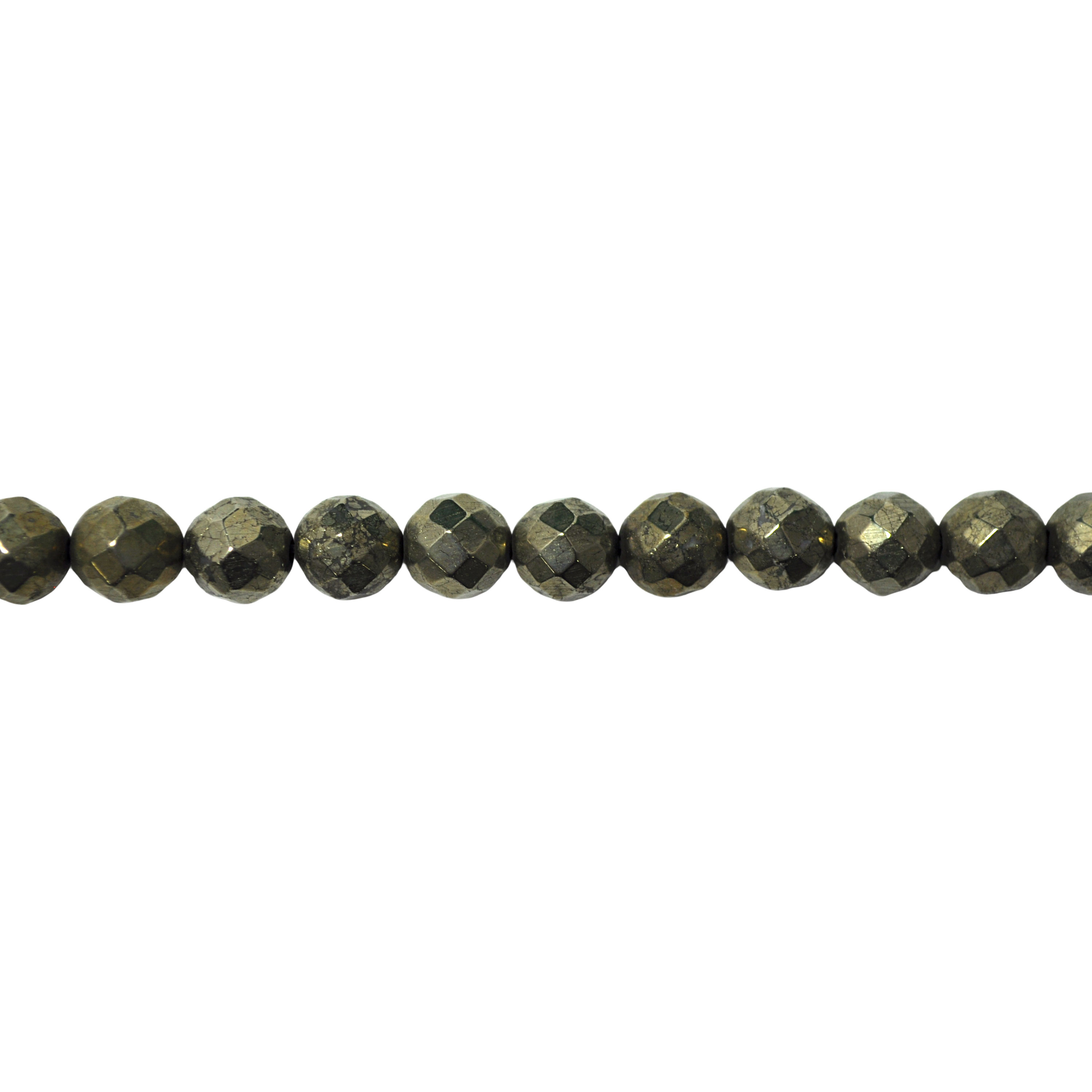 8mm Pyrite - Faceted