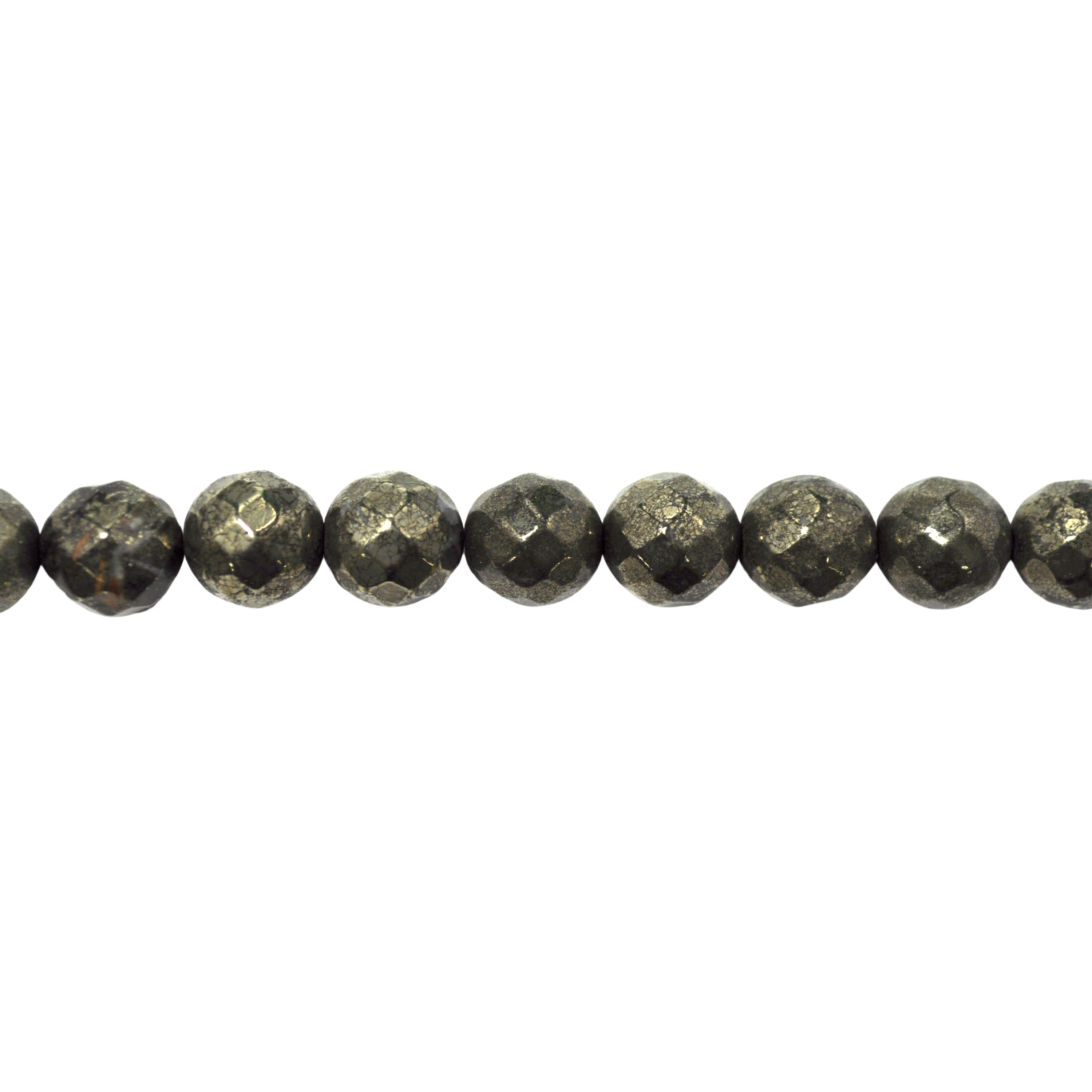 10mm Pyrite - Faceted