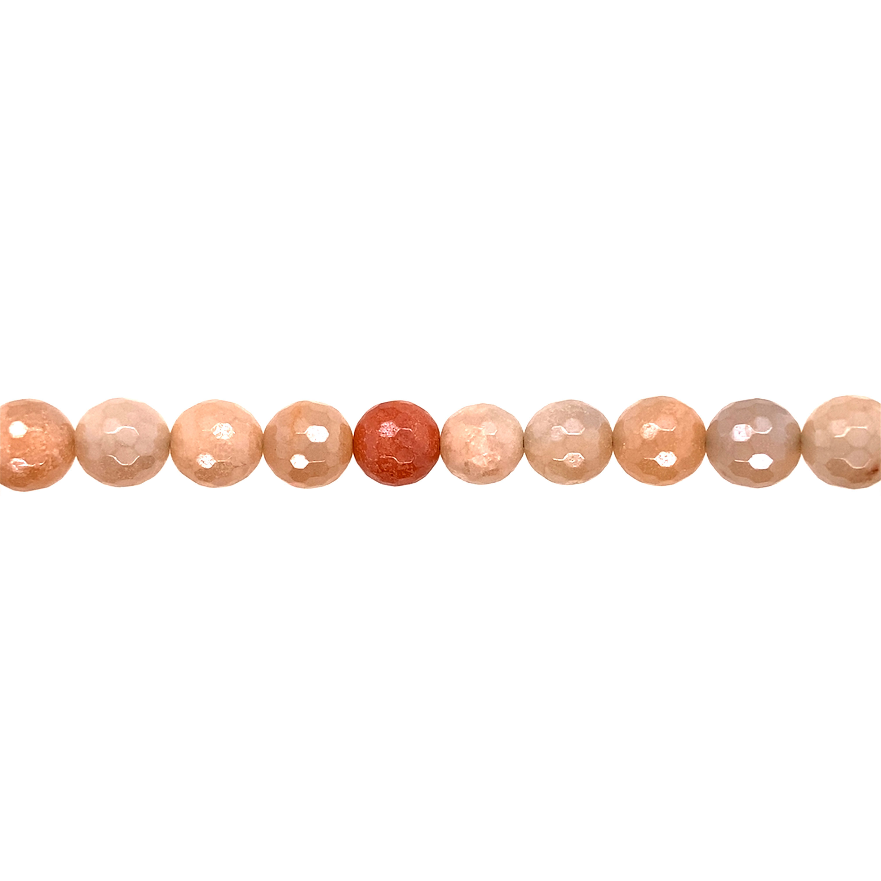 10mm Plated Sunstone - Faceted