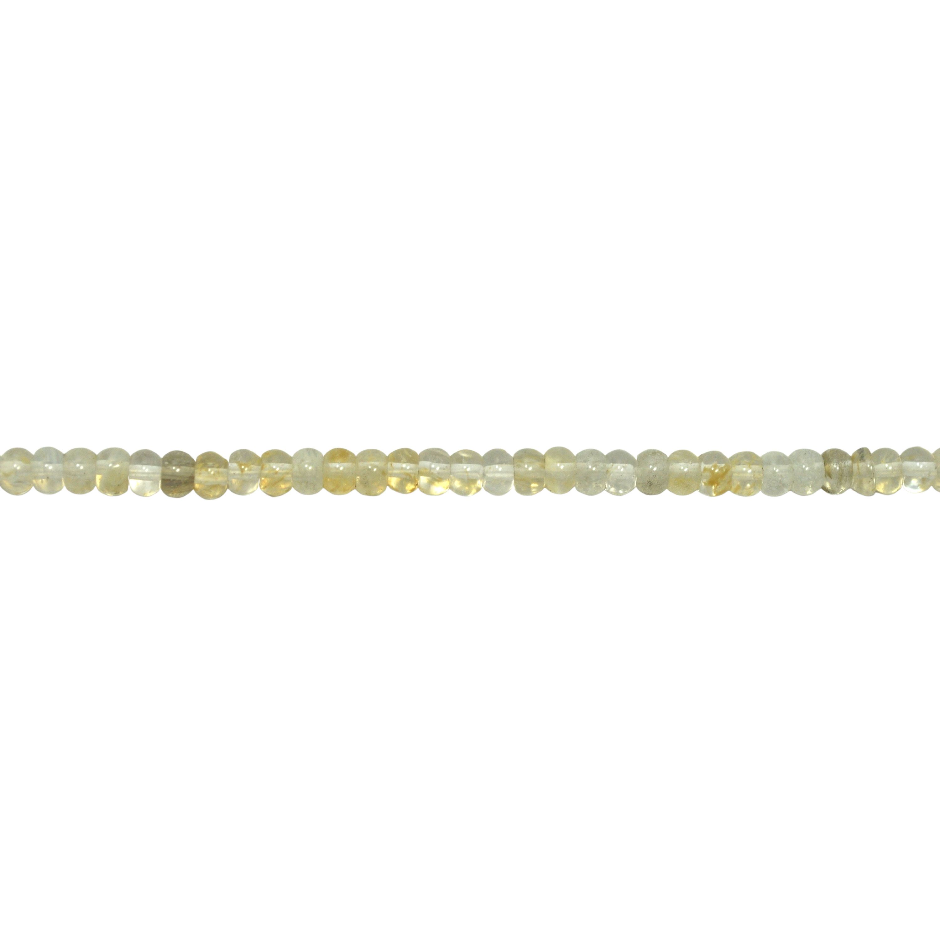 4mm x 6mm Rutilated Quartz - Rondelles