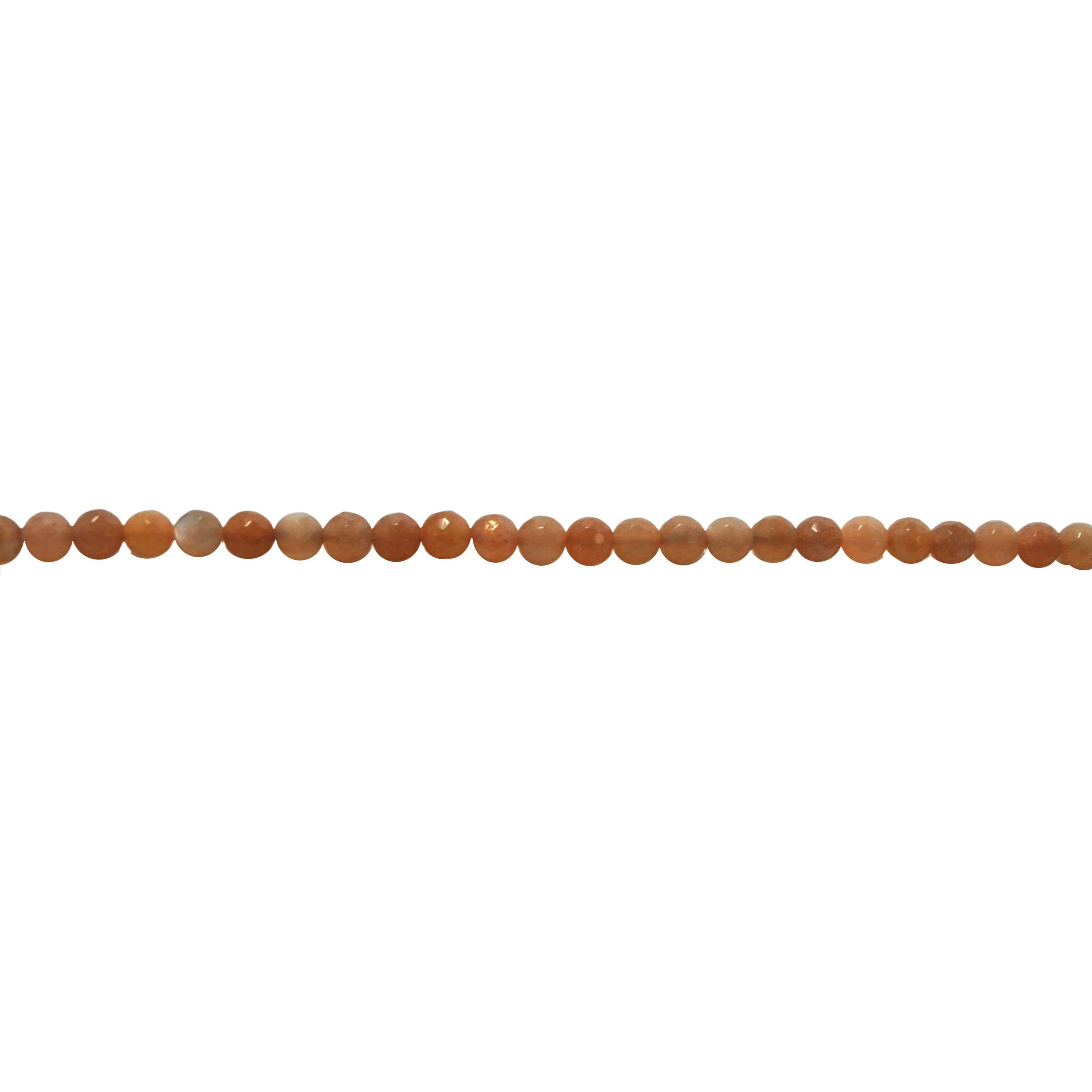 6mm Peach Moonstone - Faceted