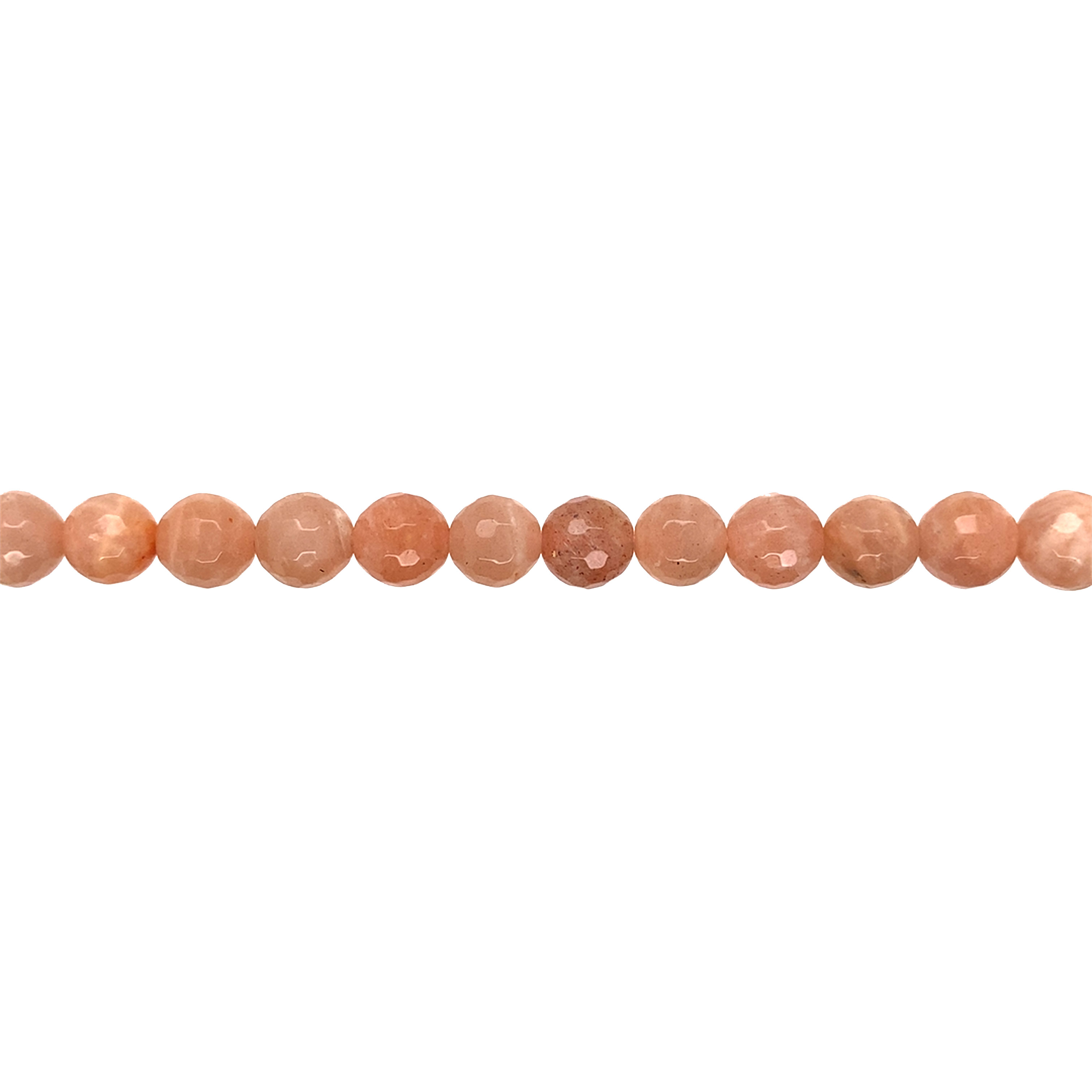 8mm Peach Moonstone - Faceted