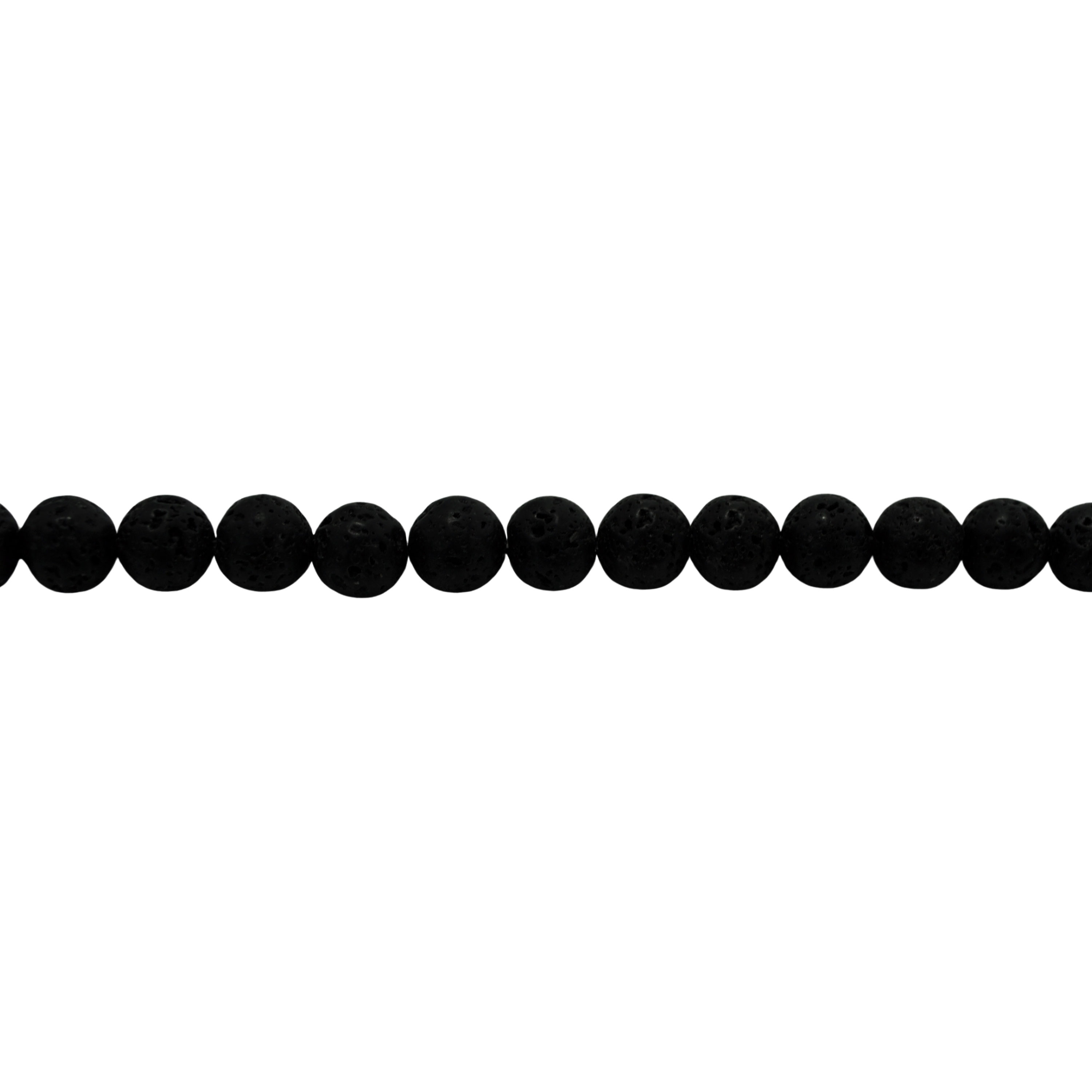 10mm Black Lava Beads