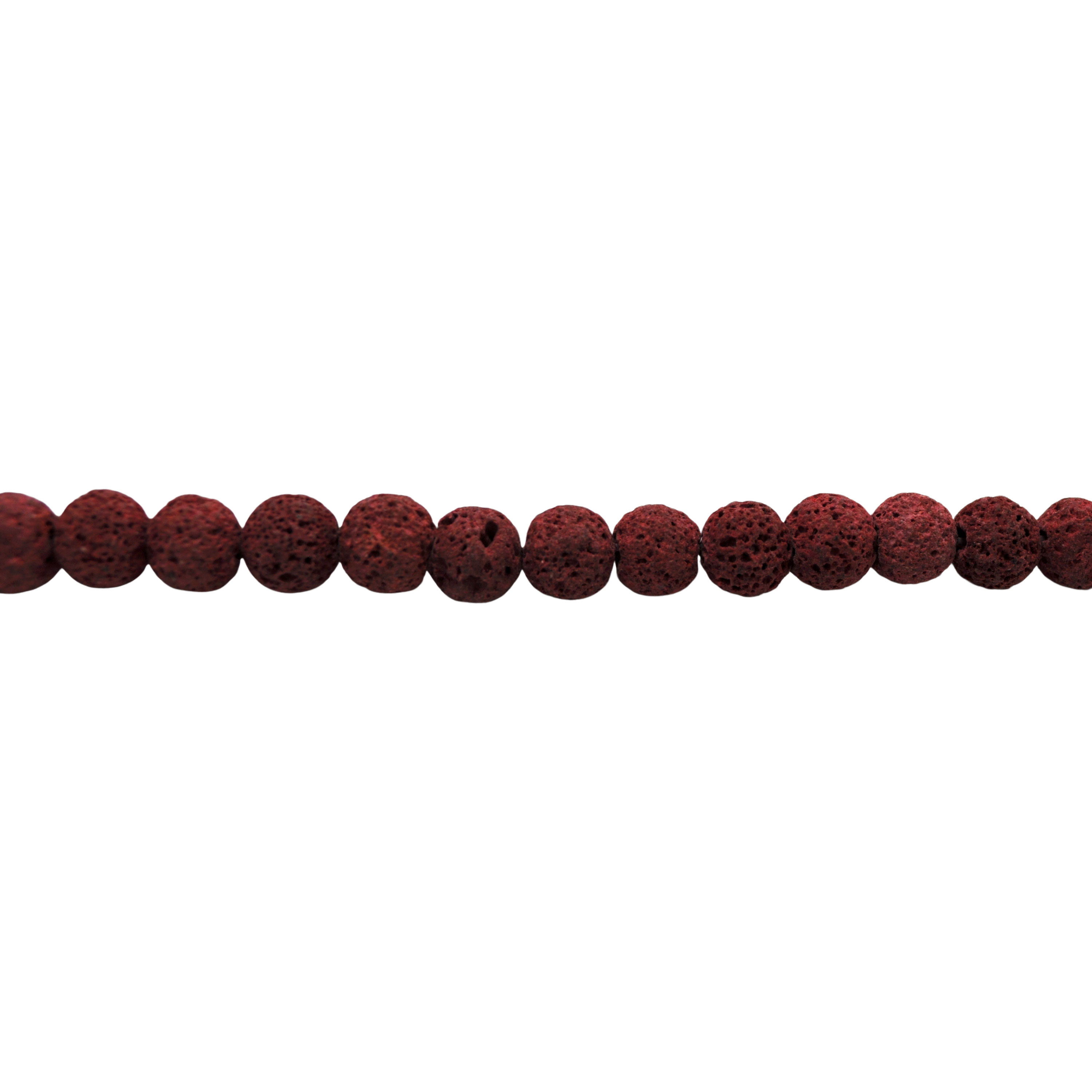 10mm Red Lava Bead