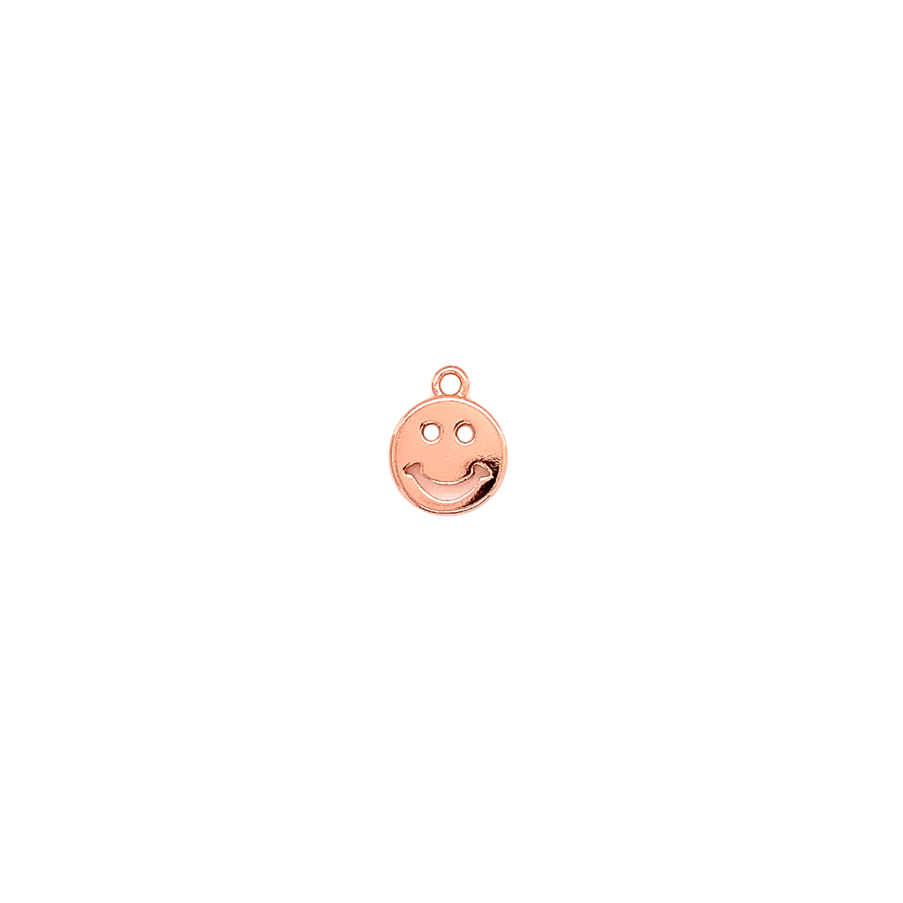 Smiley Charm - Rose Gold Plated