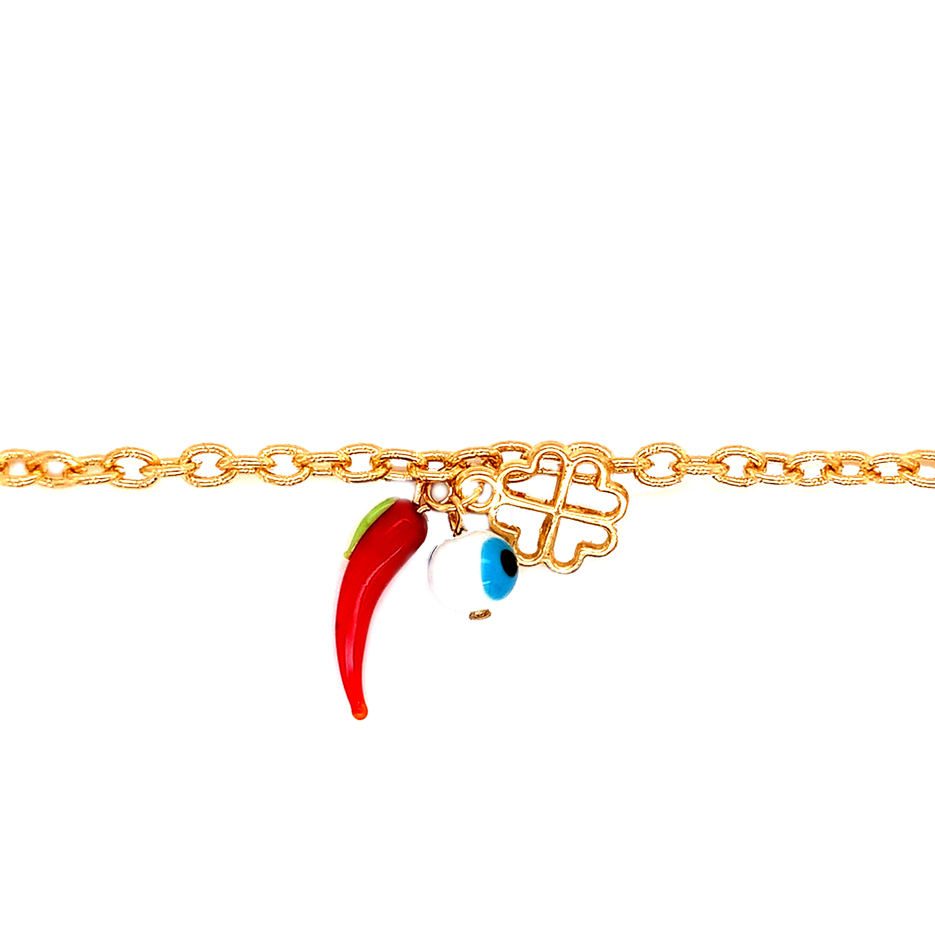 Multi Lucky Charm Bracelet - Gold Filled