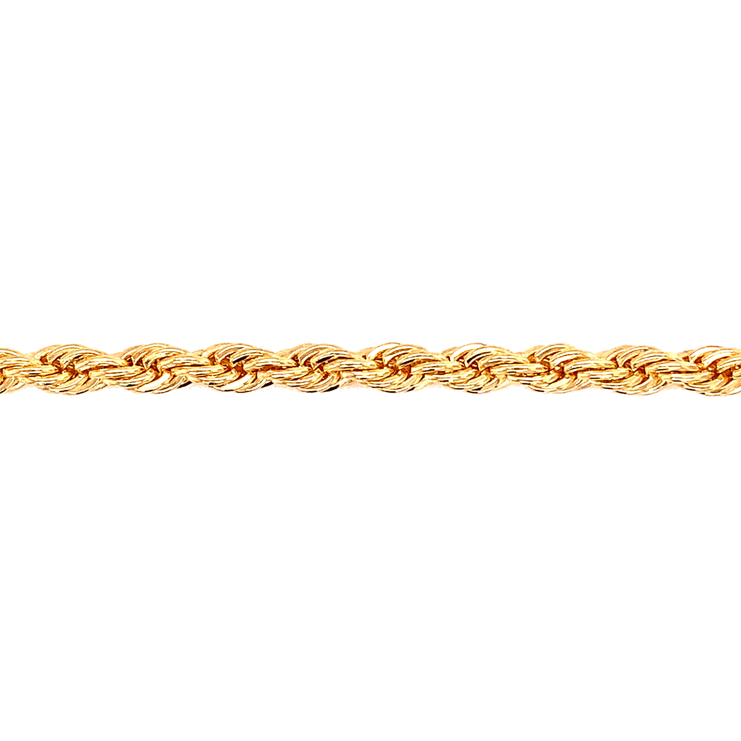 4mm Rope Bracelet- 6"- Gold Filled