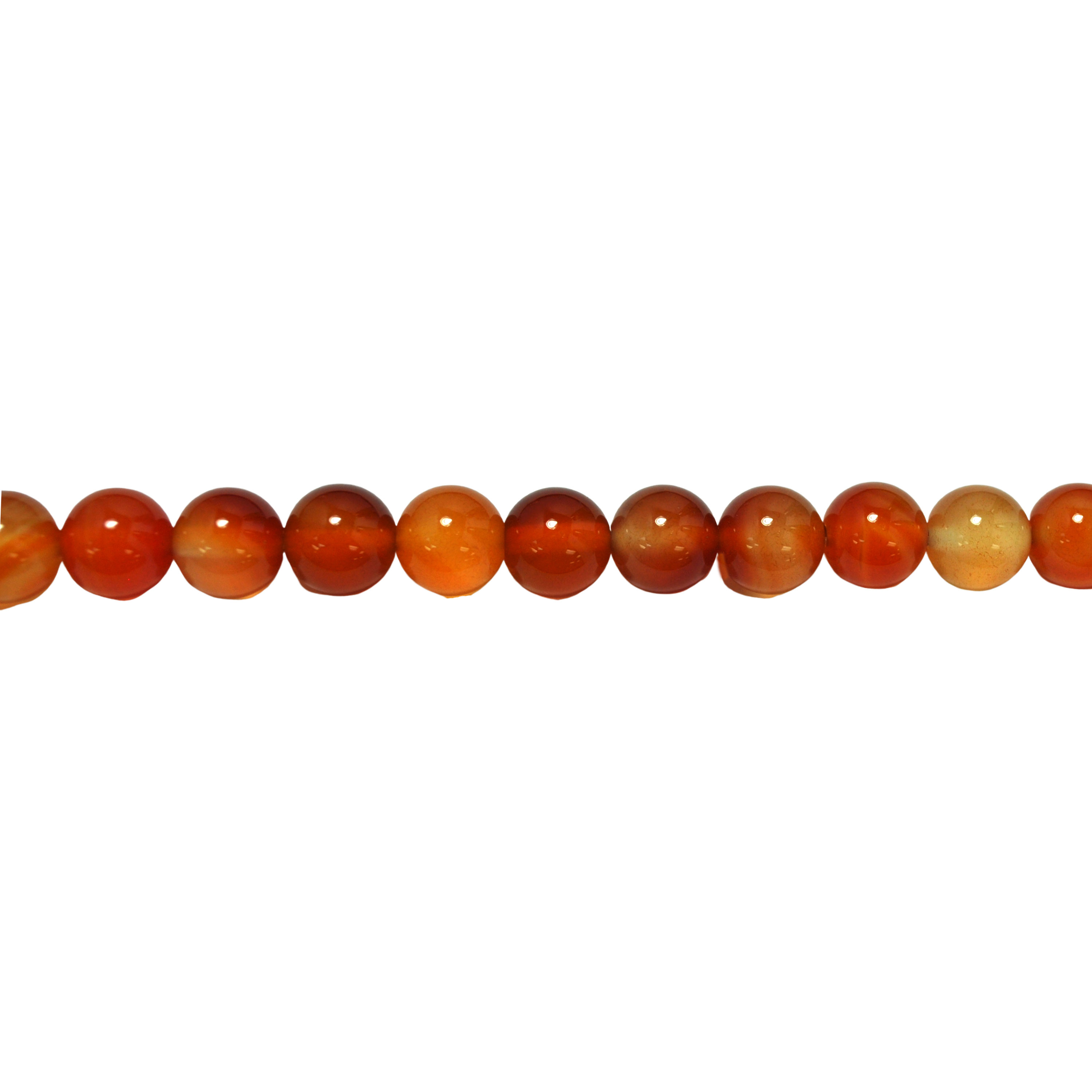 10mm Natural Carnelian - Round