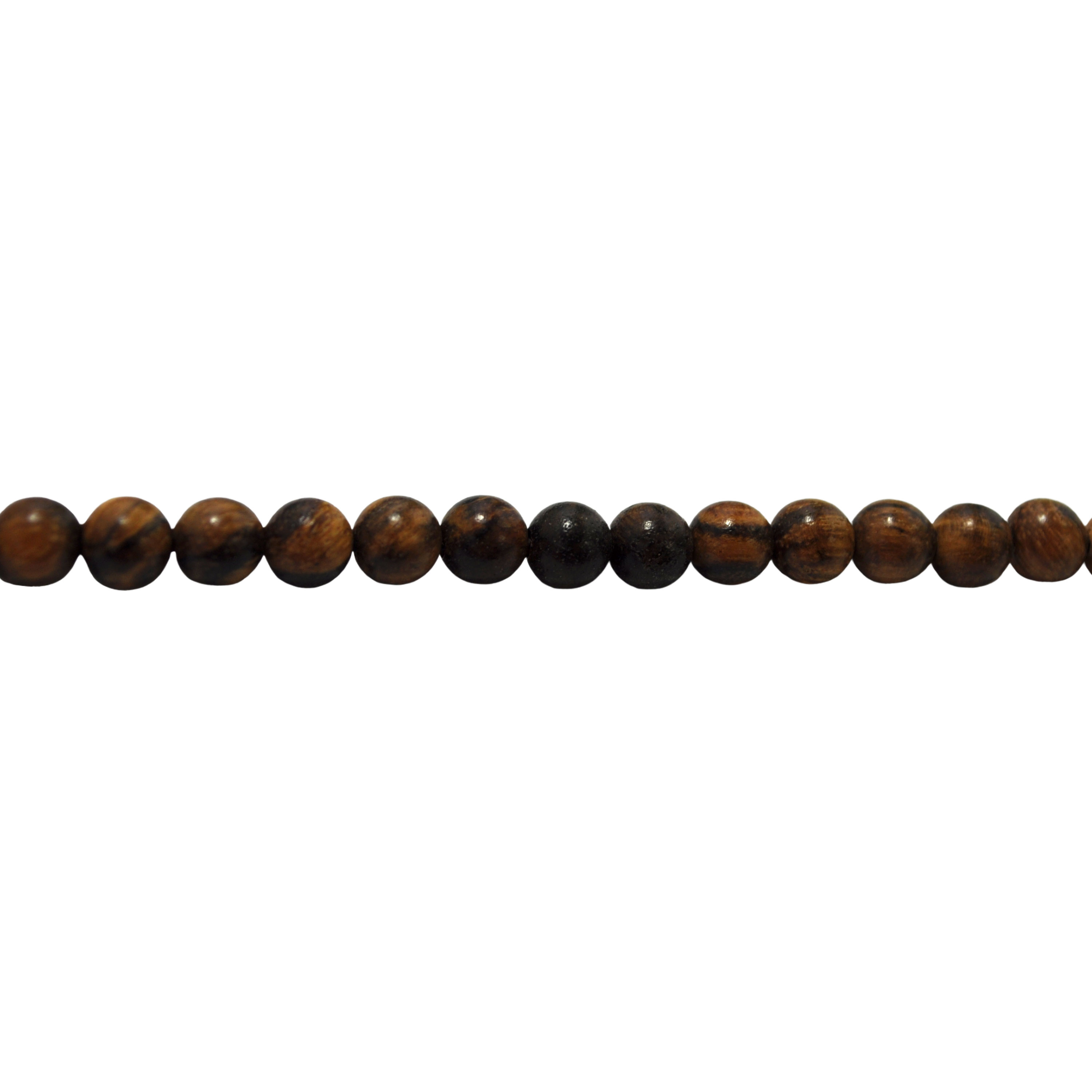 8mm Nanmu Wood Beads- 32" Strand