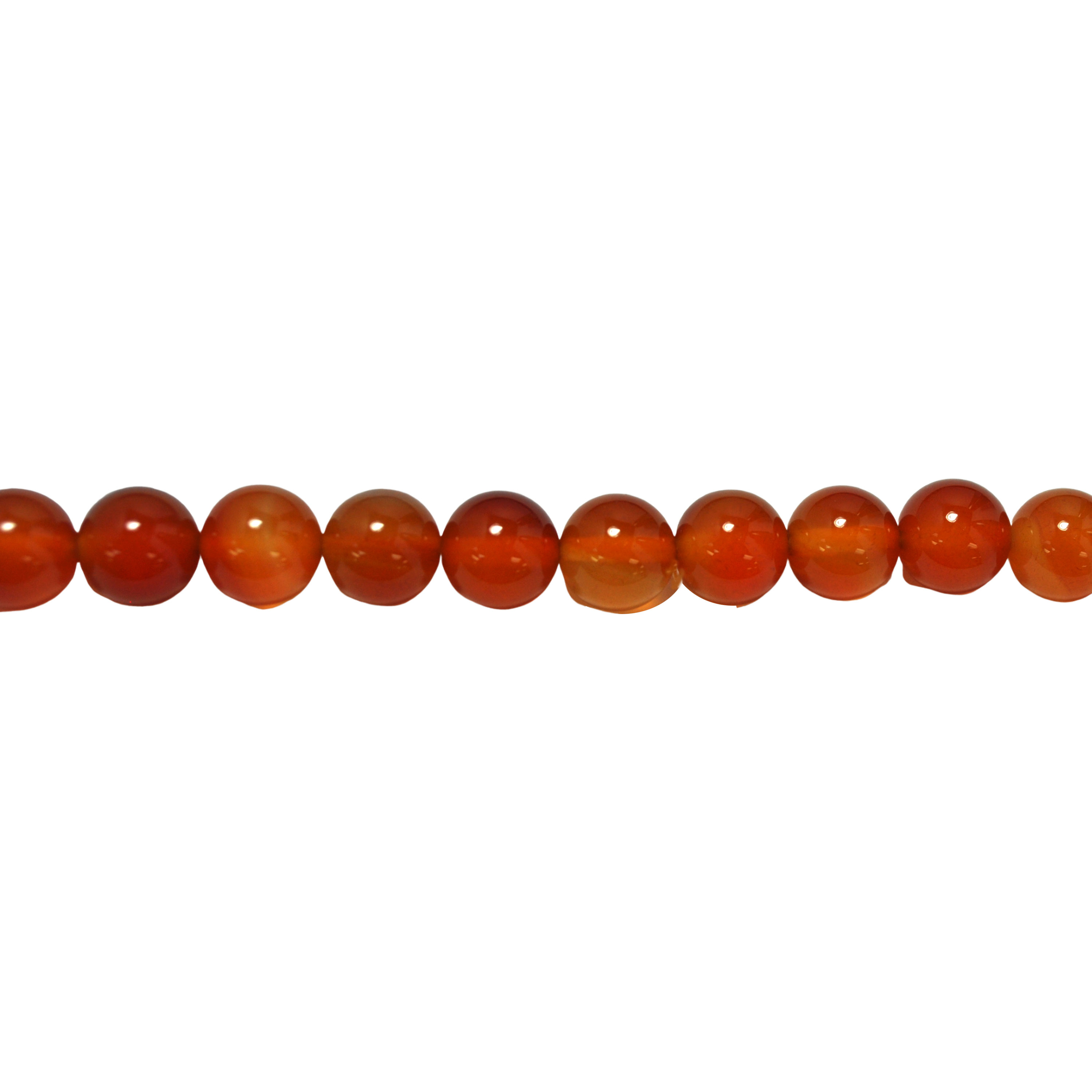 12mm Natural Carnelian - Round
