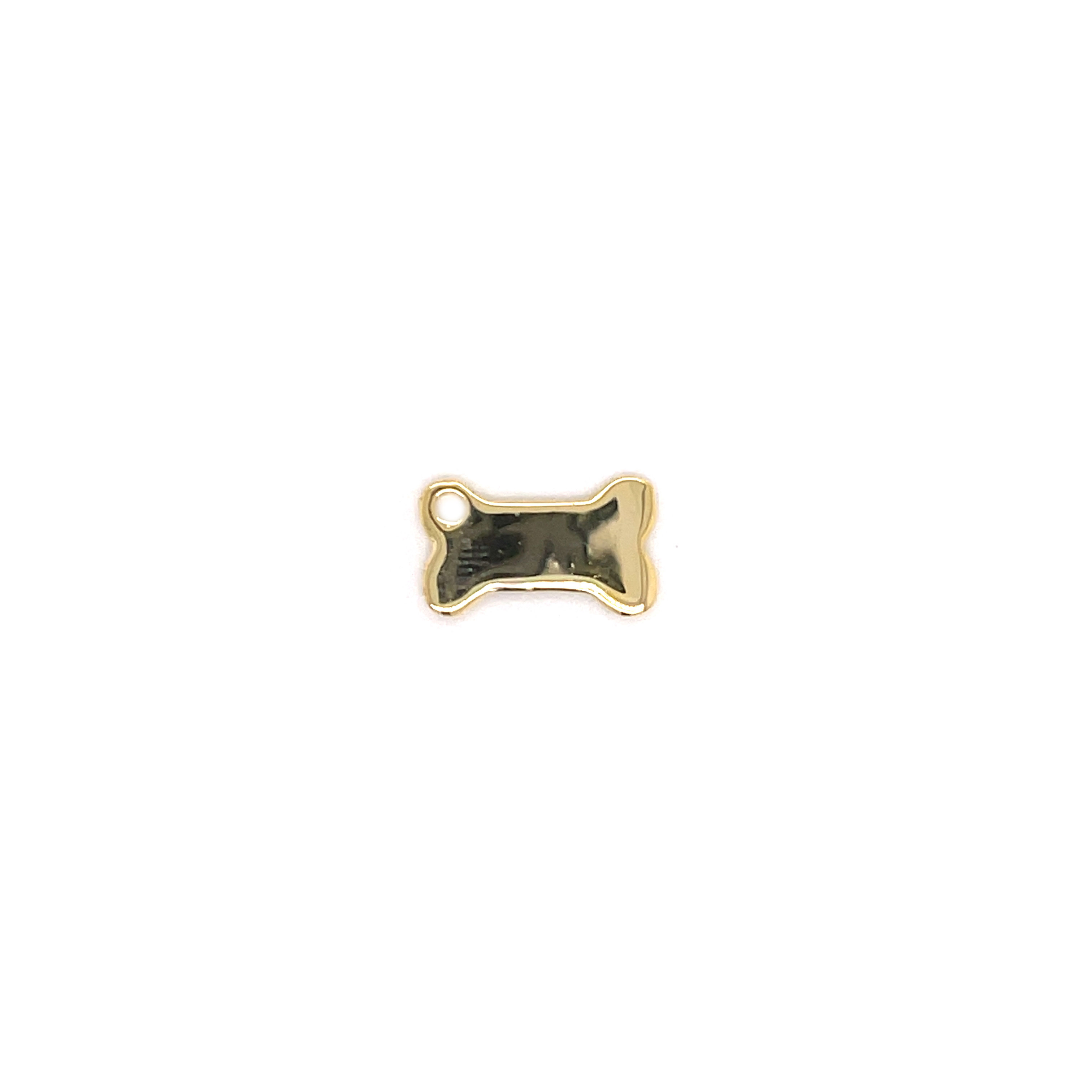 Dog Bone Charm - Gold Plated