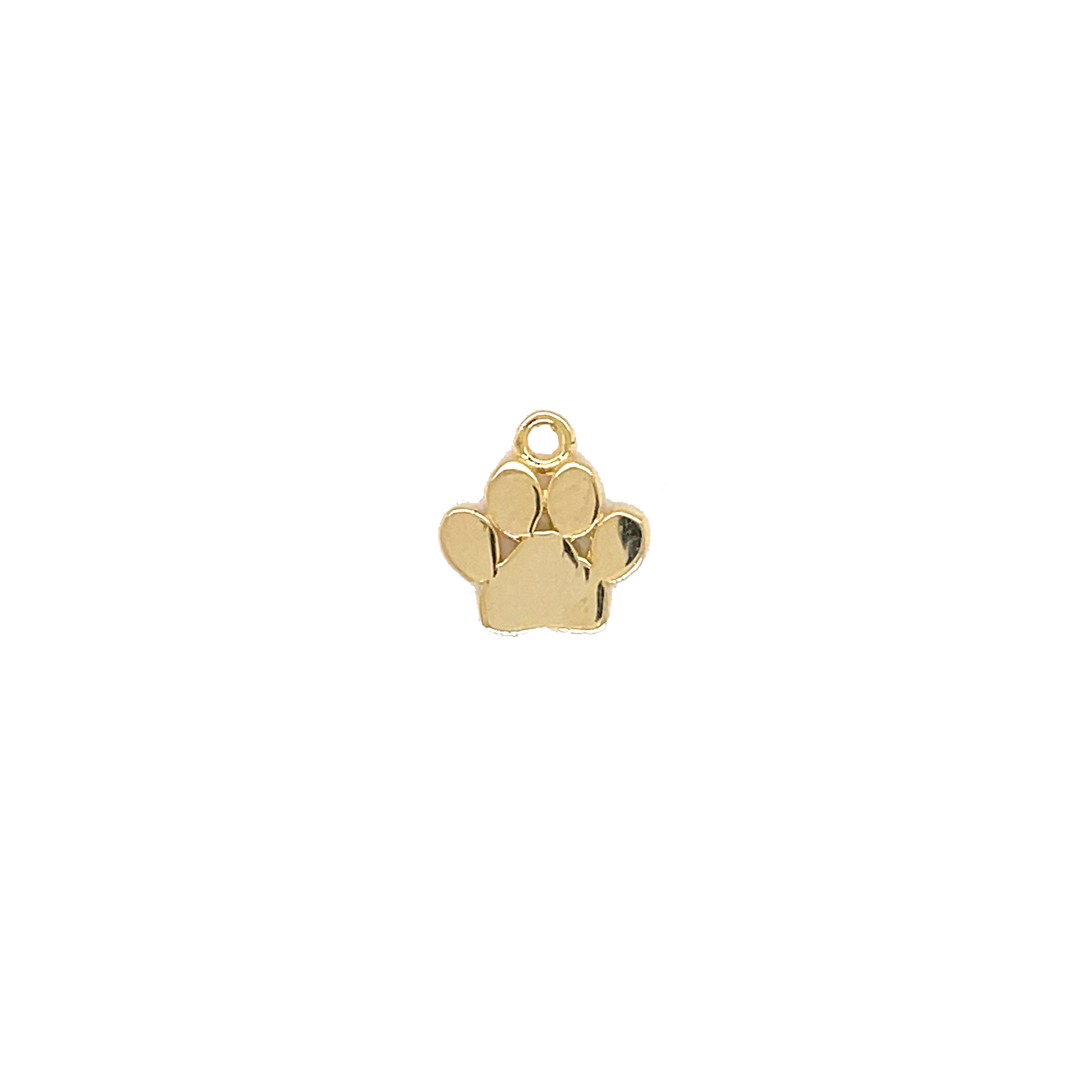 Dog Paw Charm - Gold Plated