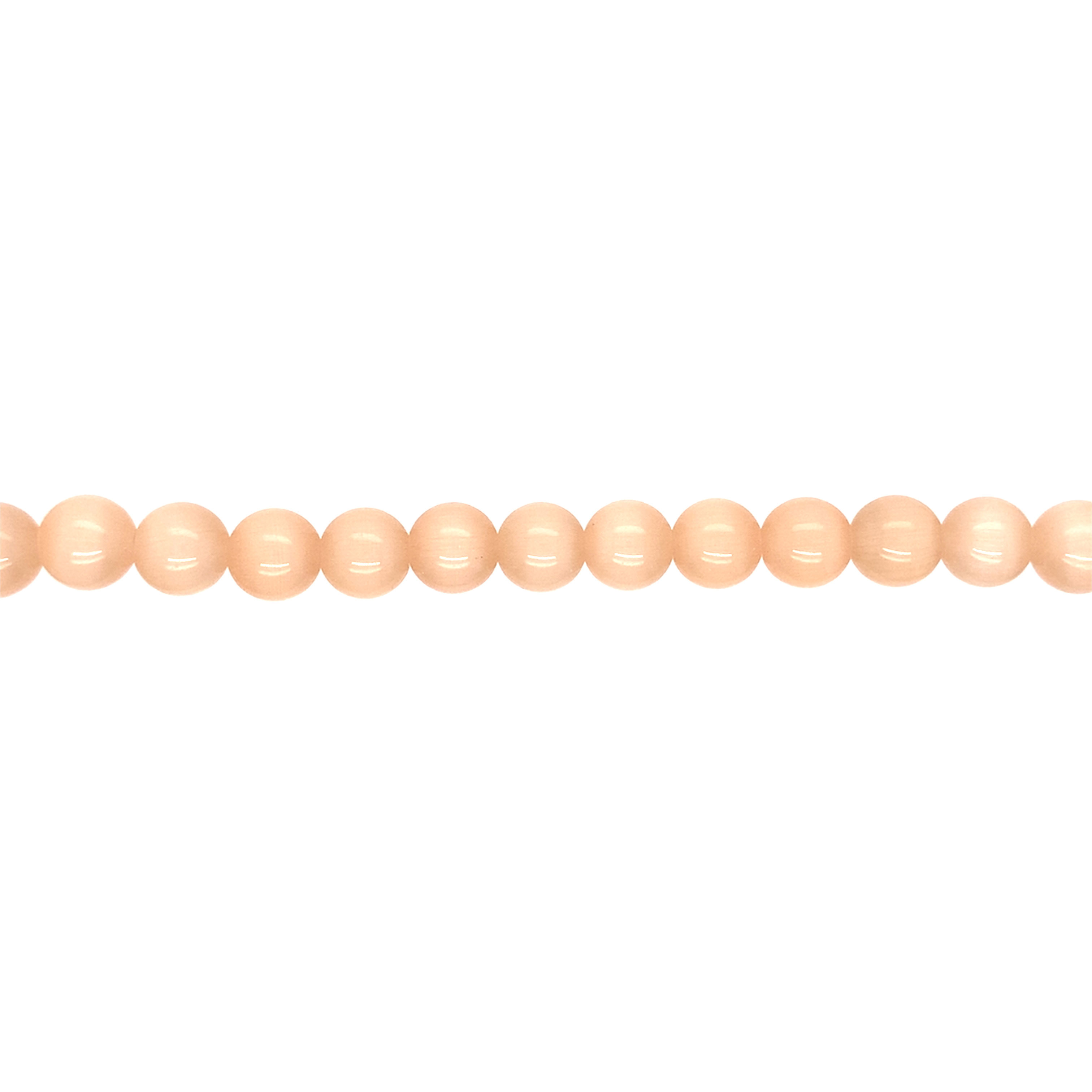 8mm Nude Cats Eye - Round