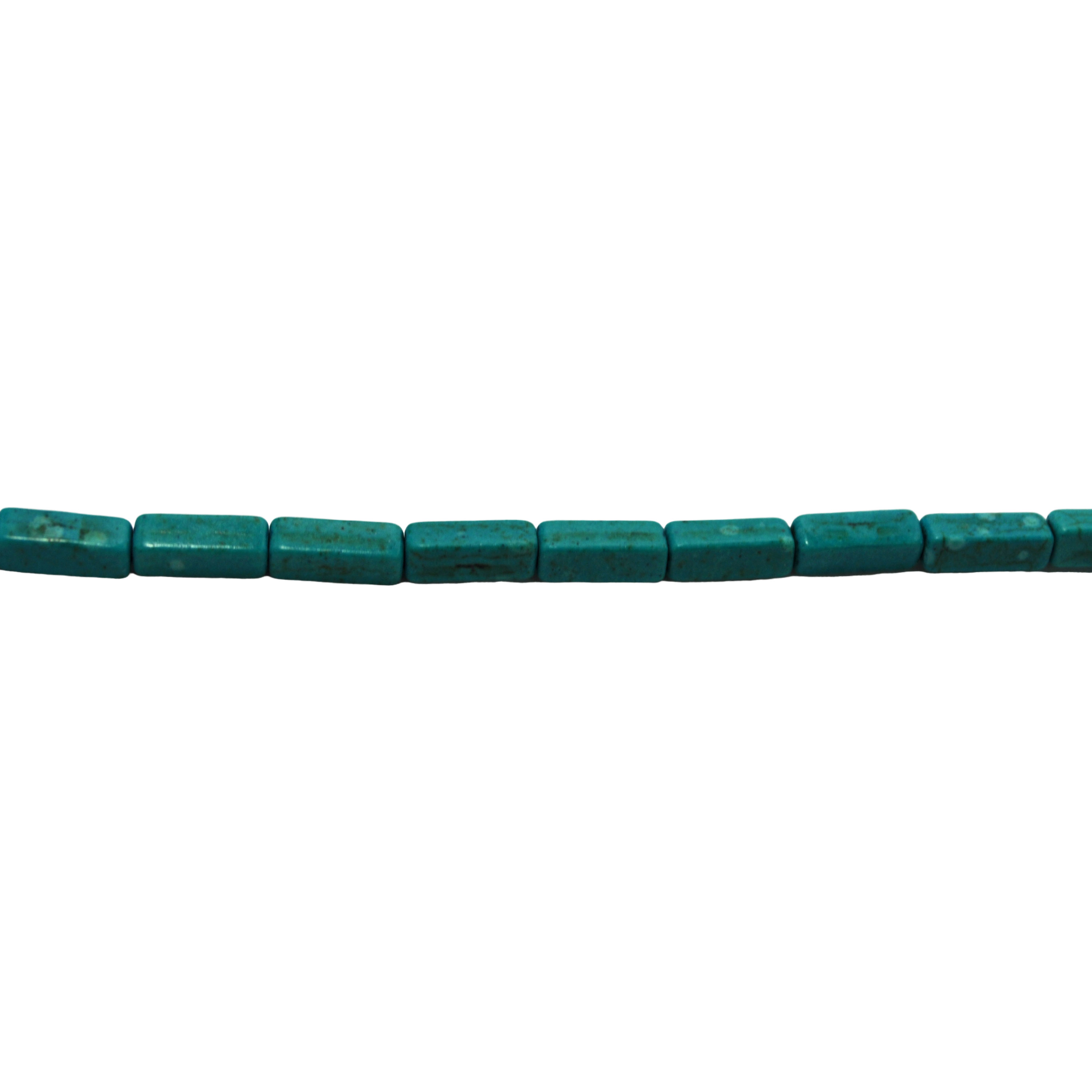 4x13mm Turquoise Magnesite Rectangle