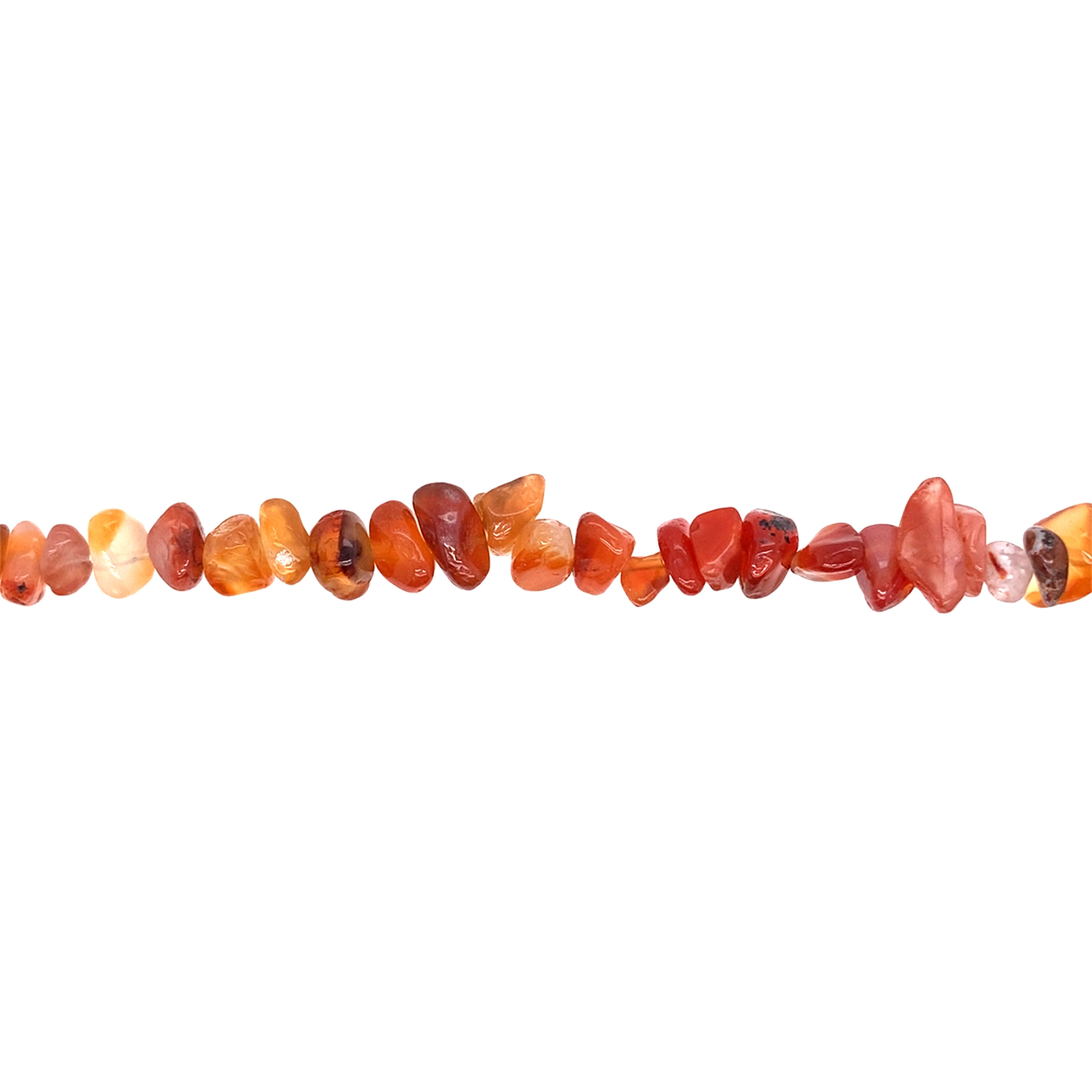Natural Carnelian Chips- 30" Strand