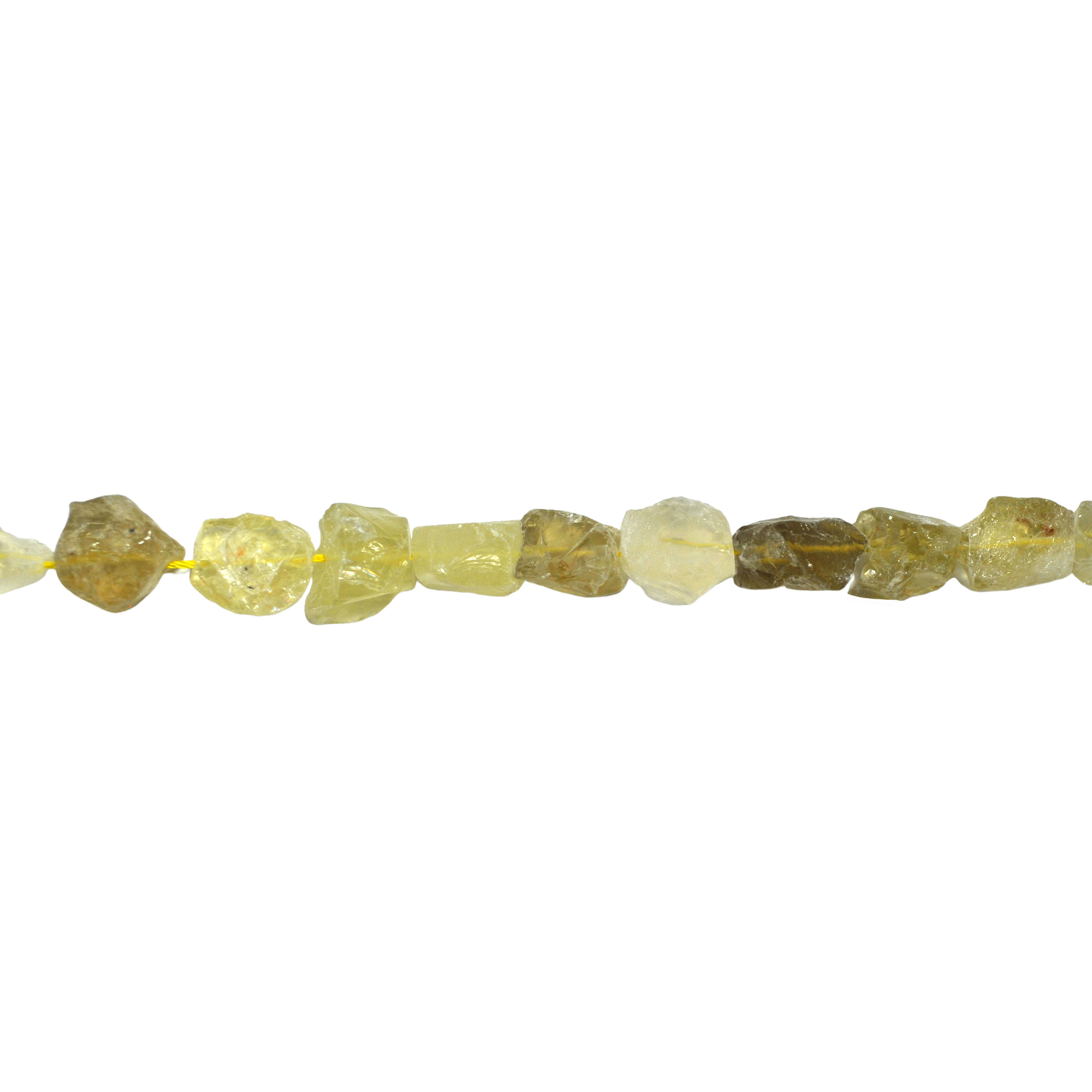 8x16mm Rough Lemon Quartz Chips