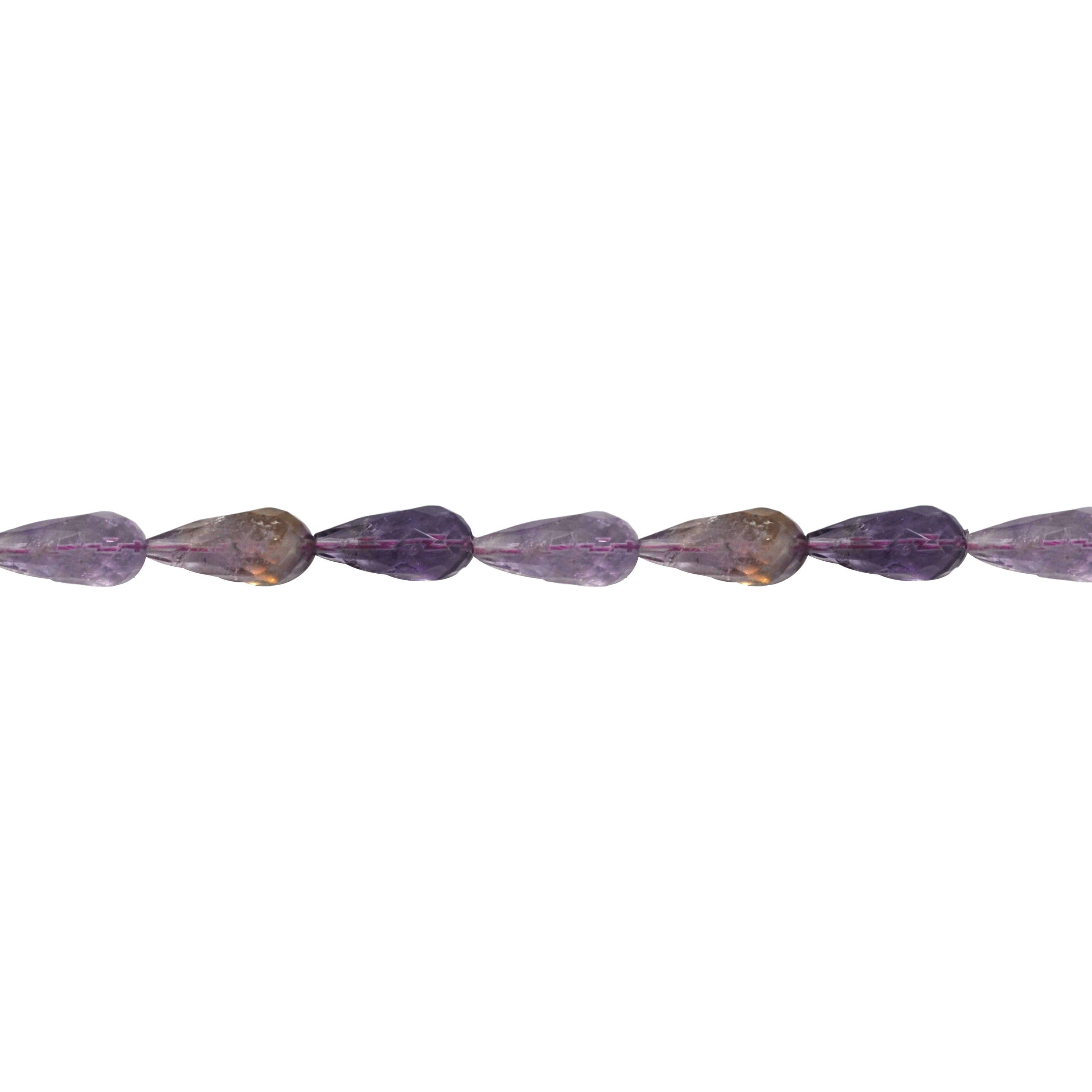12mm x 26mm Amethyst Faceted Drop Beads