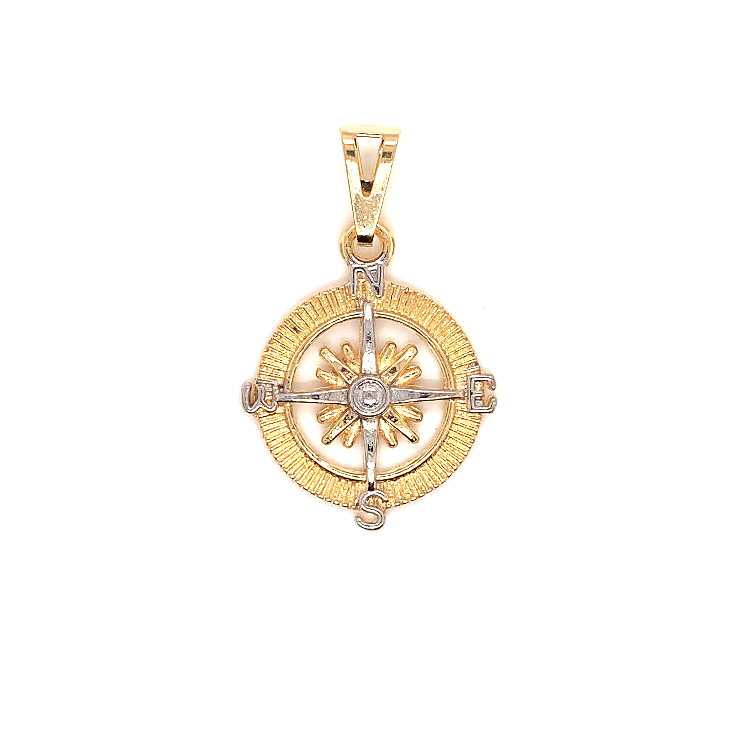 Compass Pendant - Gold Filled