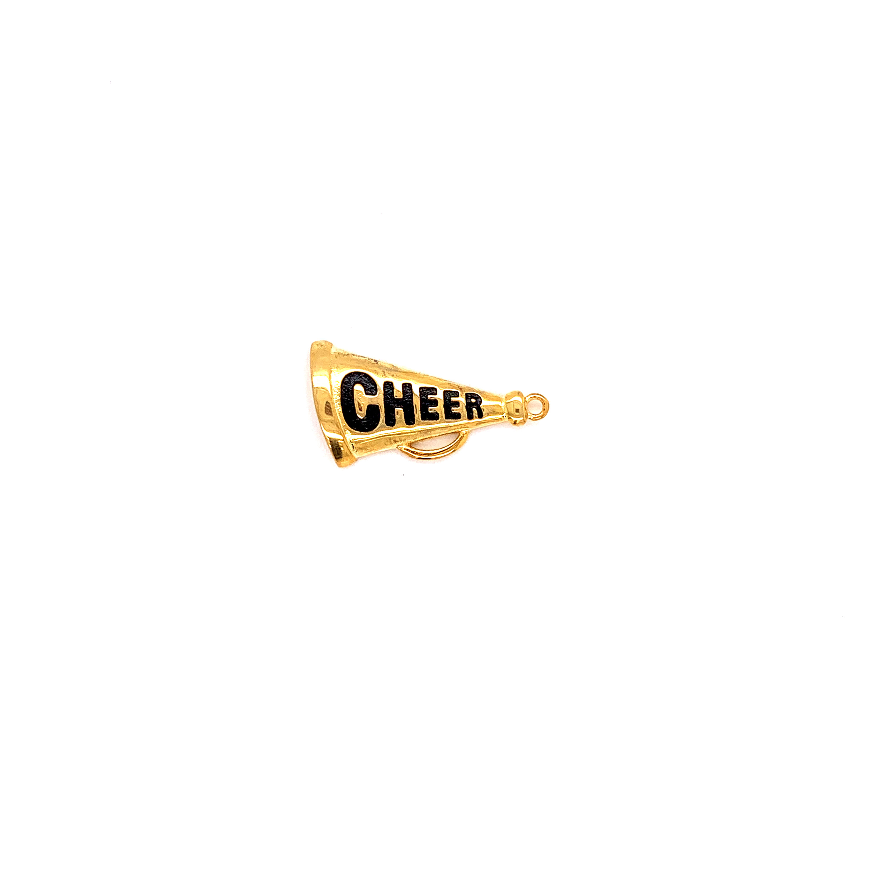 Cheer Megaphone Charm - Gold Plated