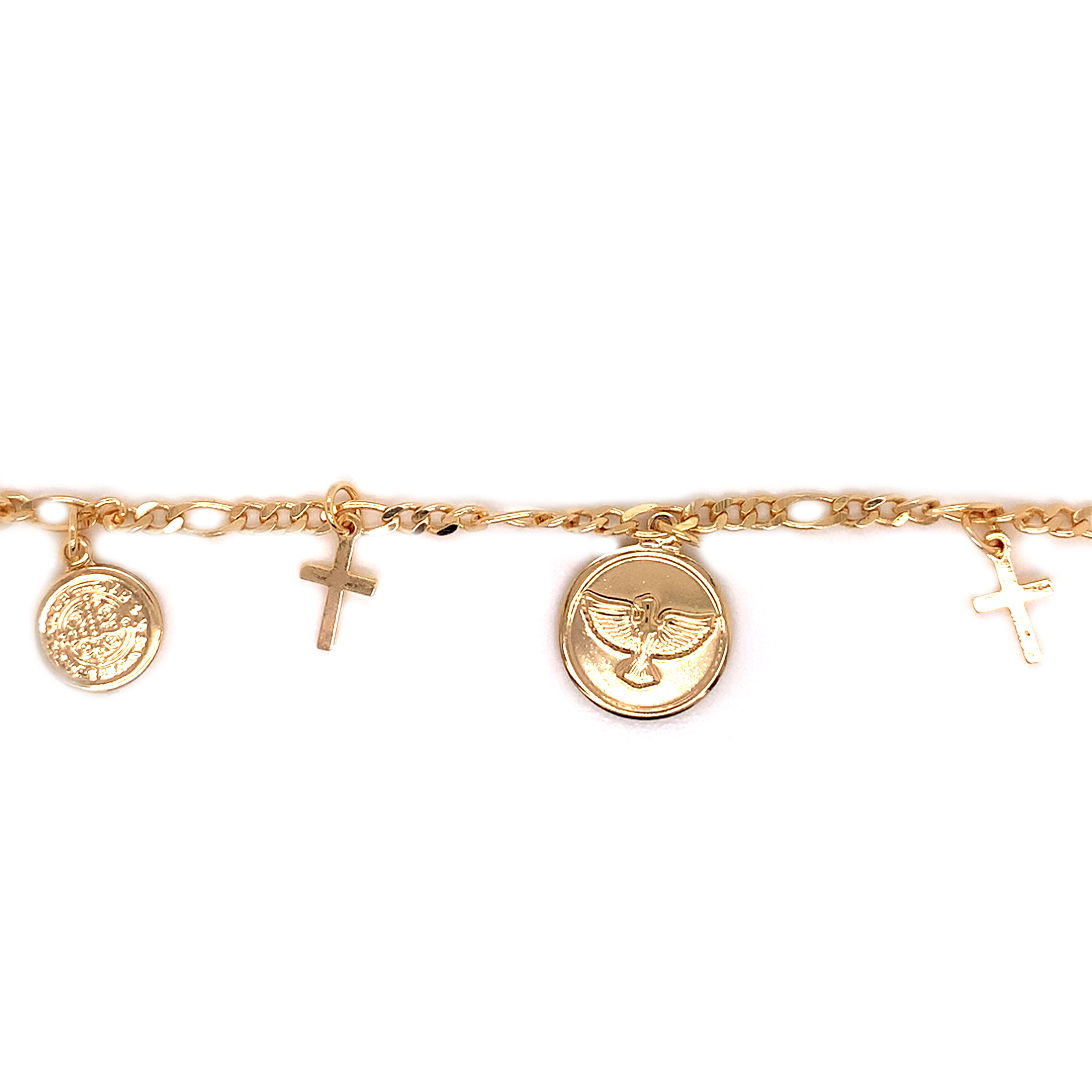 Religious Charm Bracelet - Gold Filled