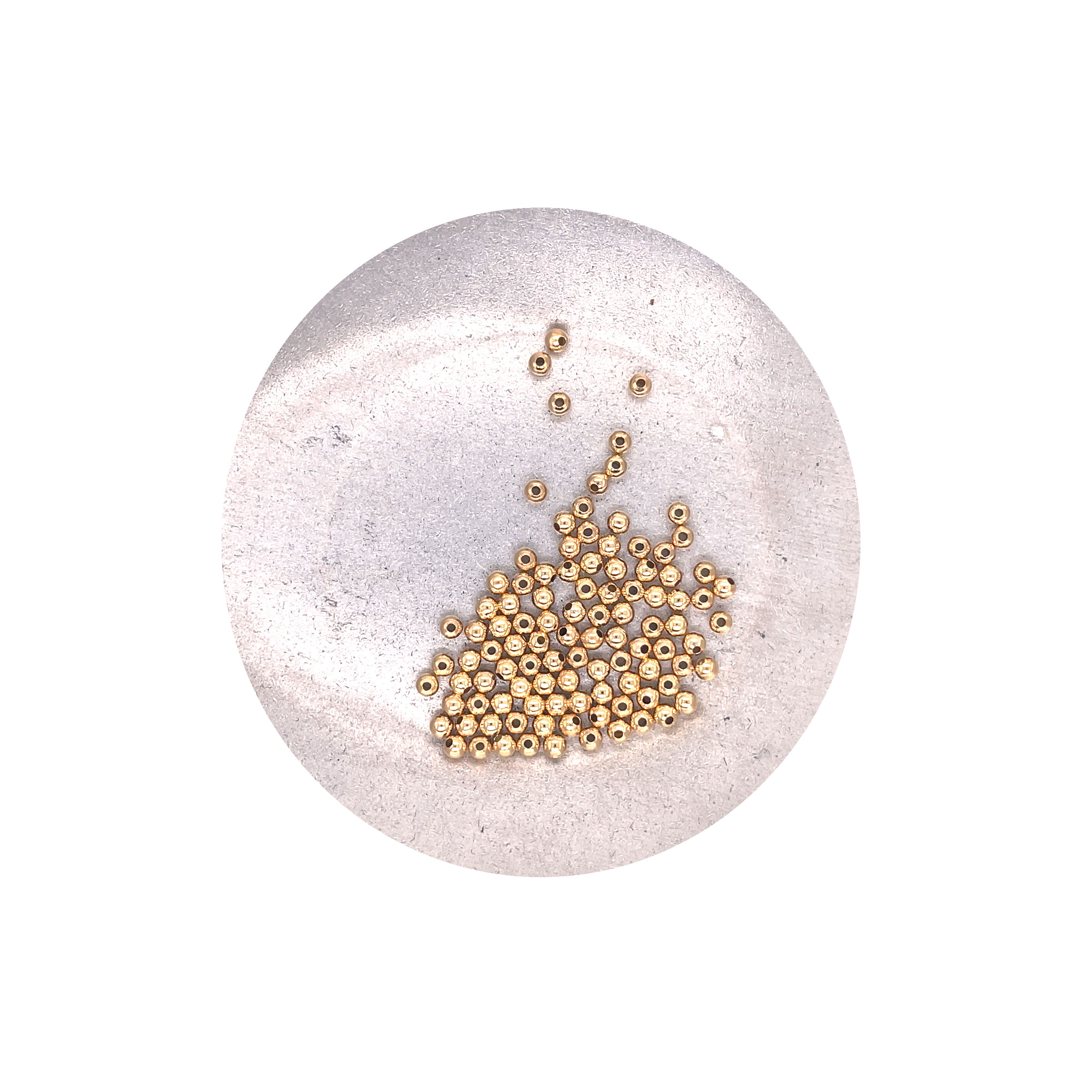 3mm 18K Gold Filled Beads - Pack of 100
