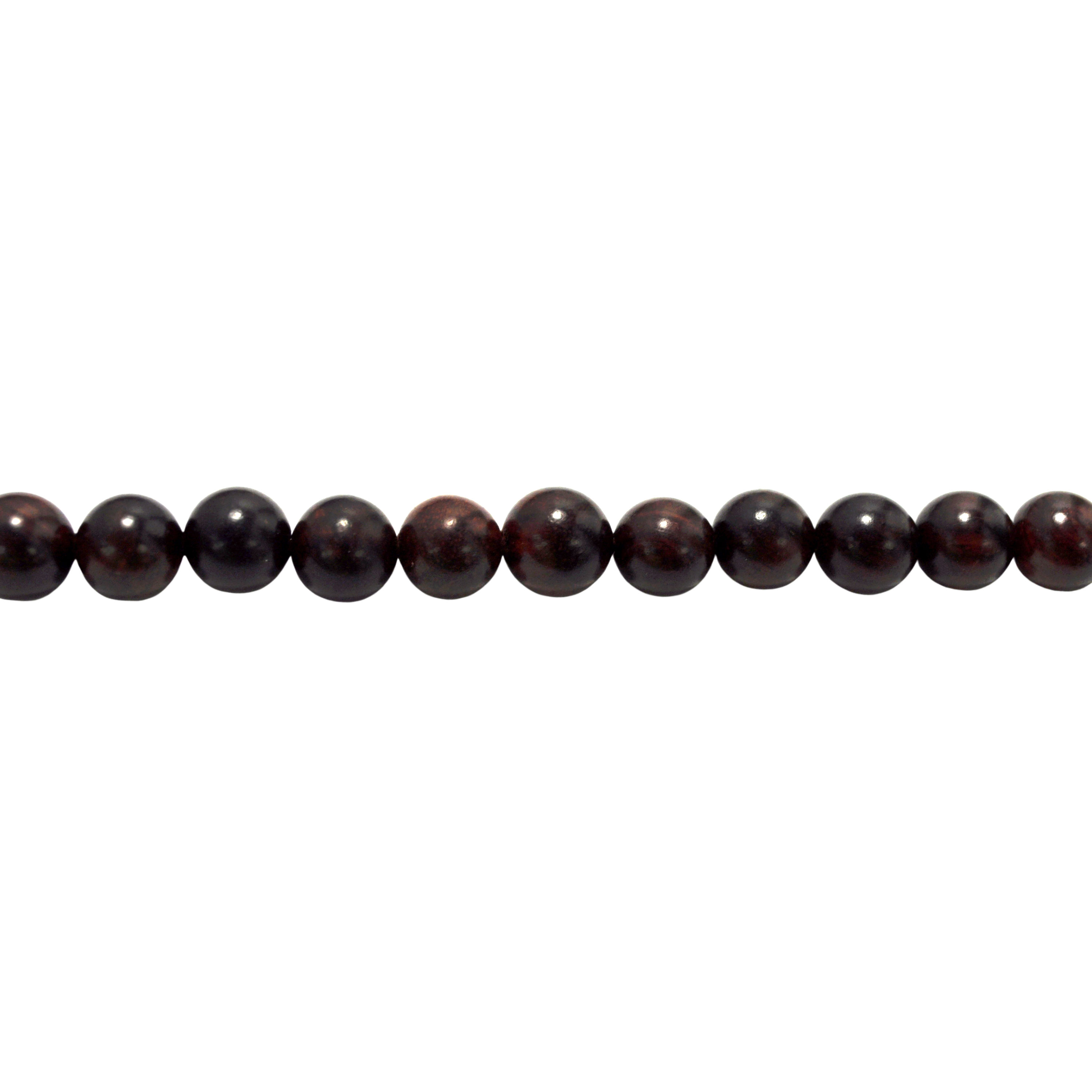 12mm Red Wood Beads - 32" Strand
