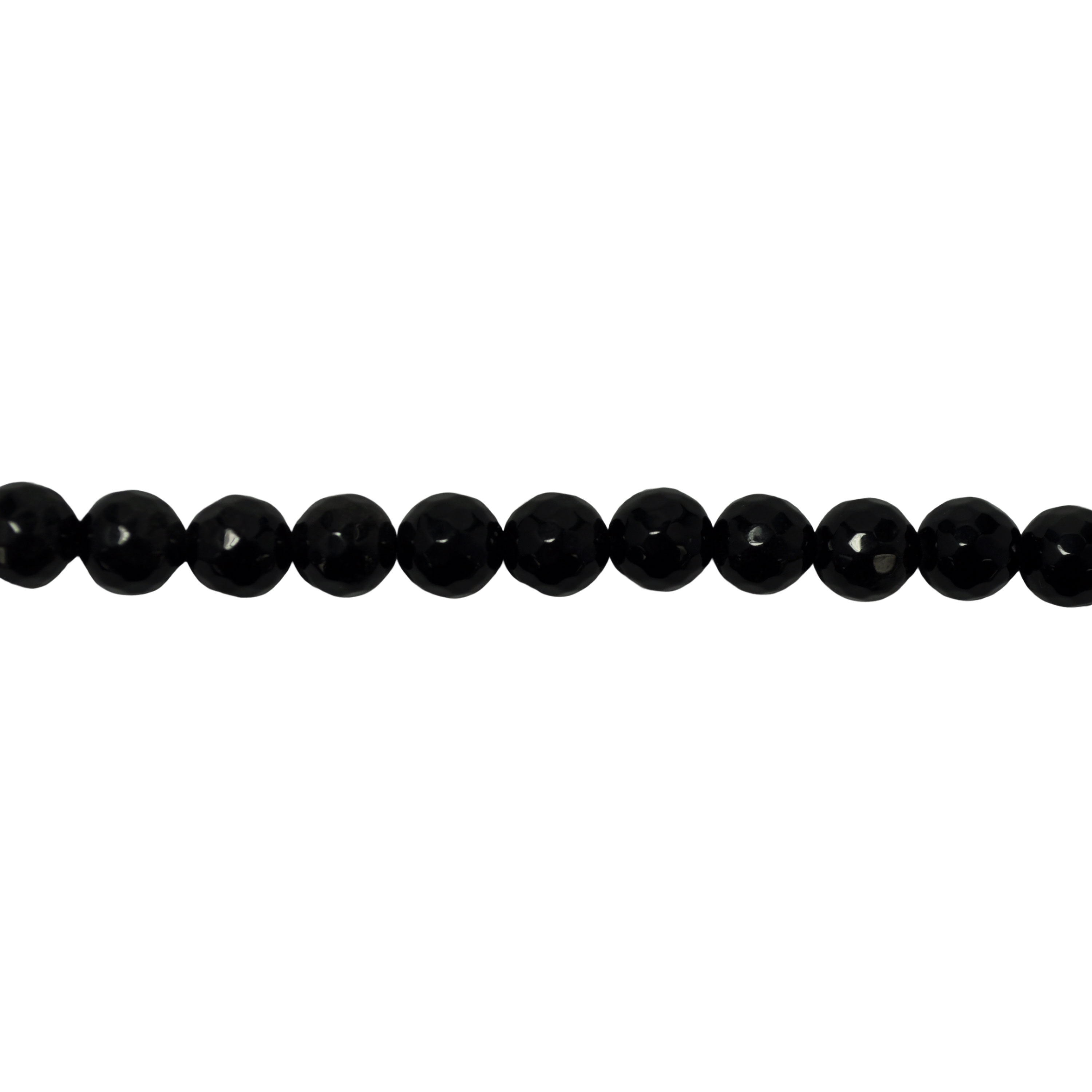 8mm Obsidian Beads - Faceted