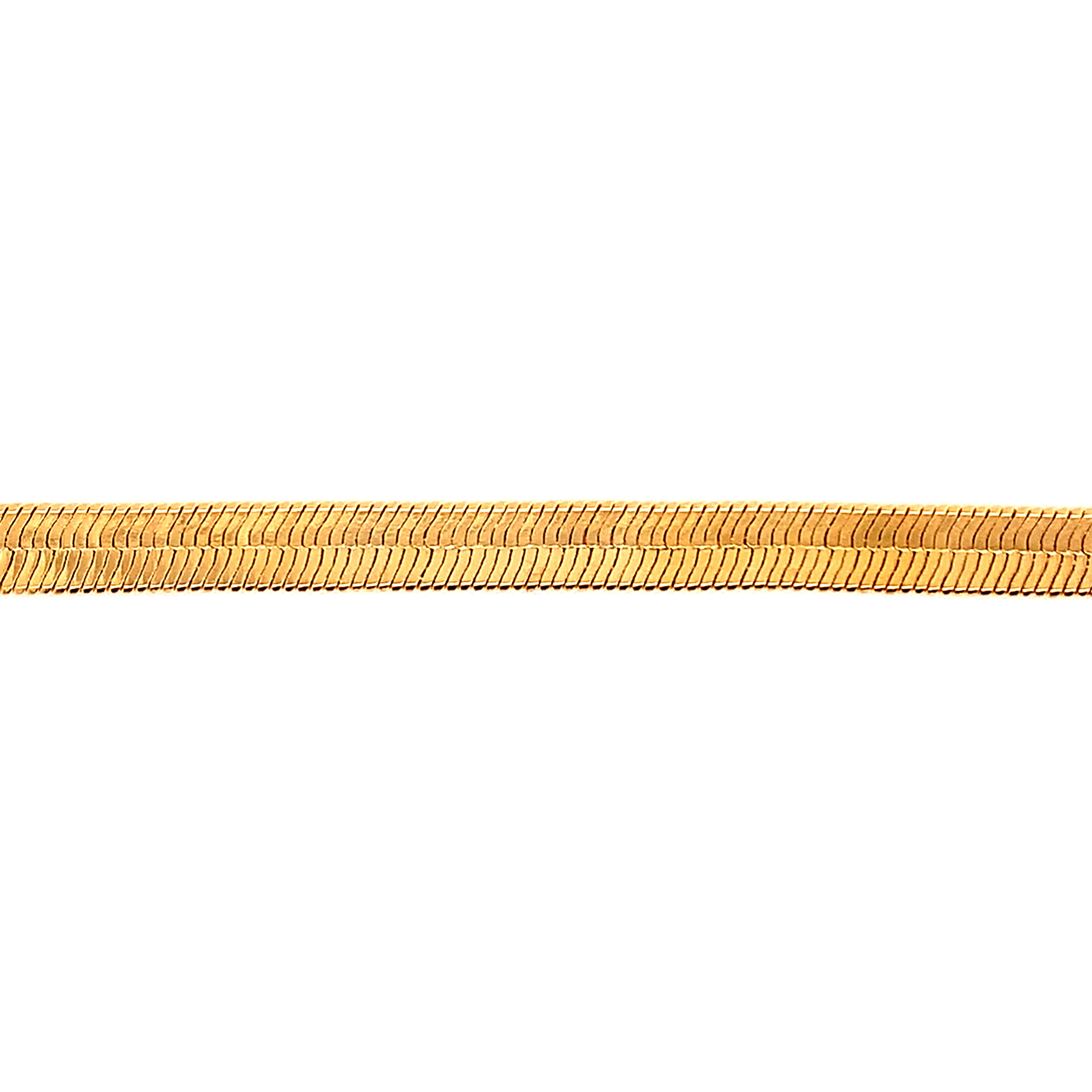 5mm Herringbone Bracelet-7.25"- Gold Filled