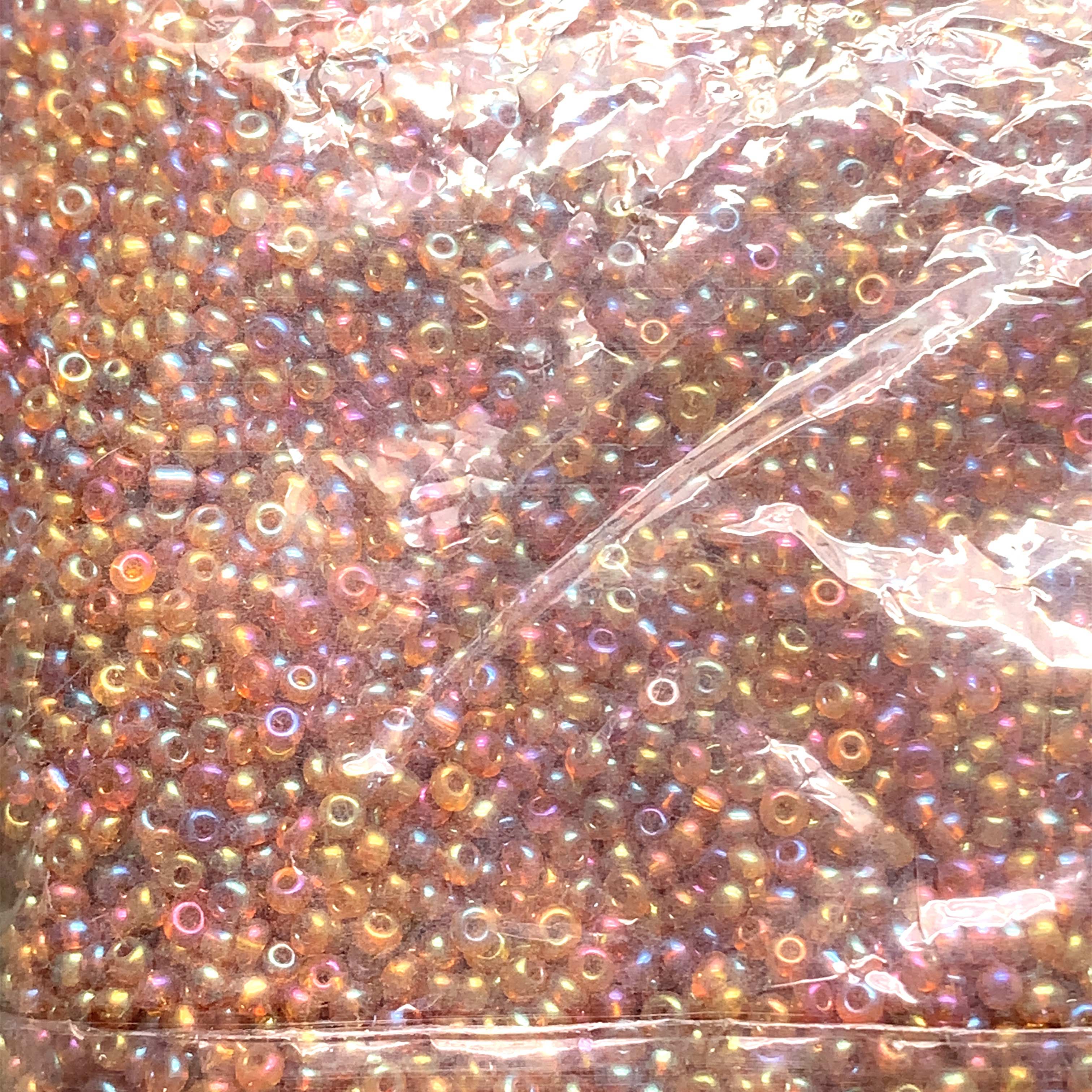 2mm Translucent Pink Melody Glass Seed Beads  - 400g Per Bag