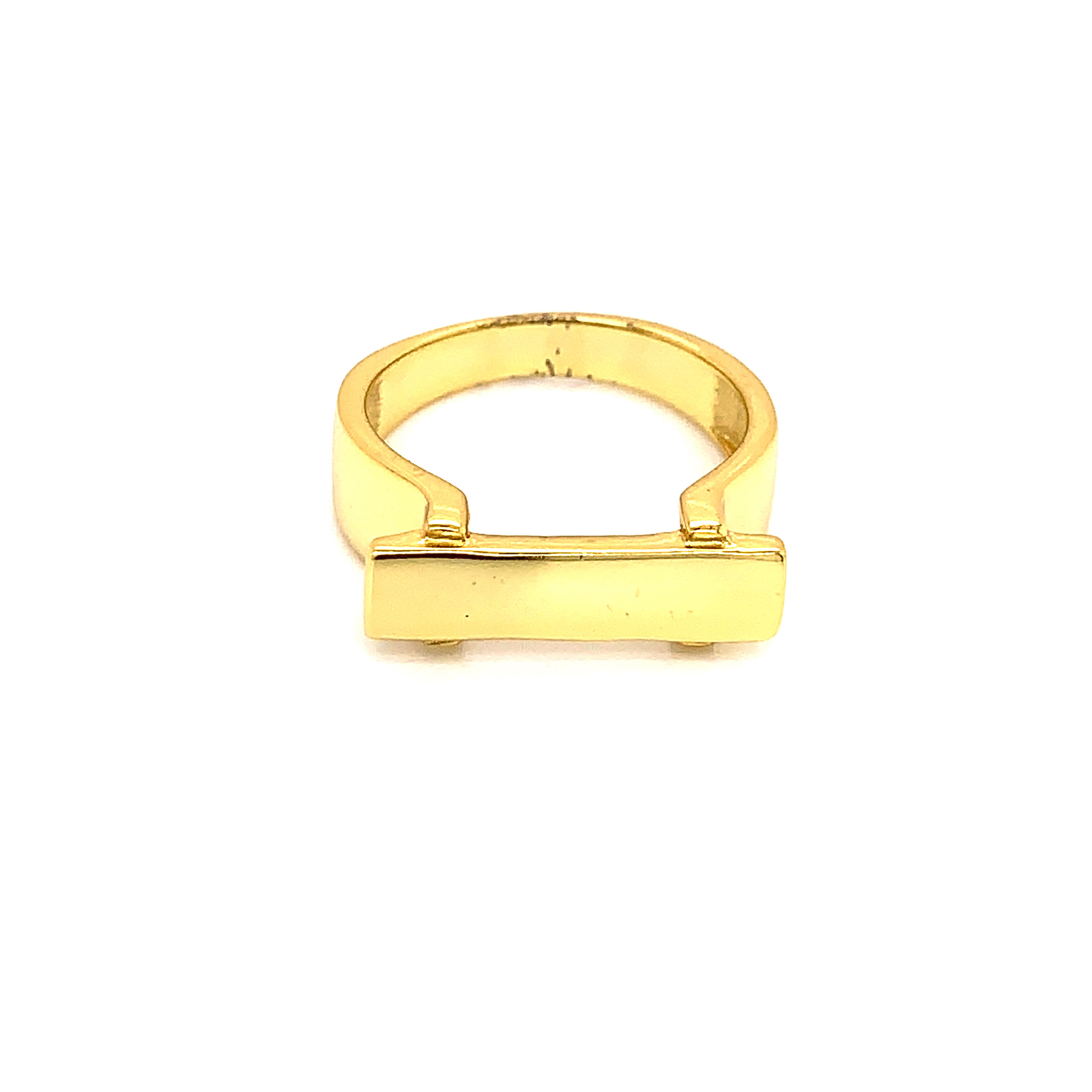 Engravable Ring - Gold Plated